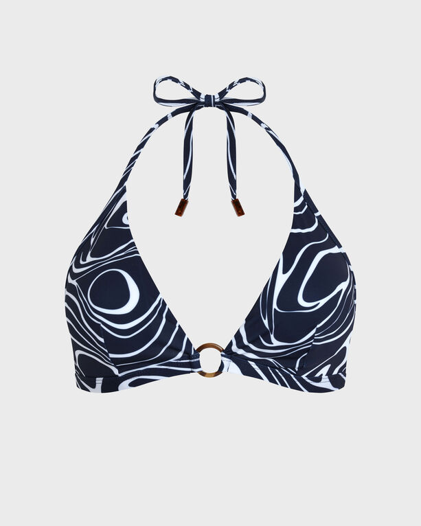 Vilebrequin - Haut De Maillot De Bain Foulard Femme Waves - Maillot De Bain - Flechett - Bleu - Taille XL