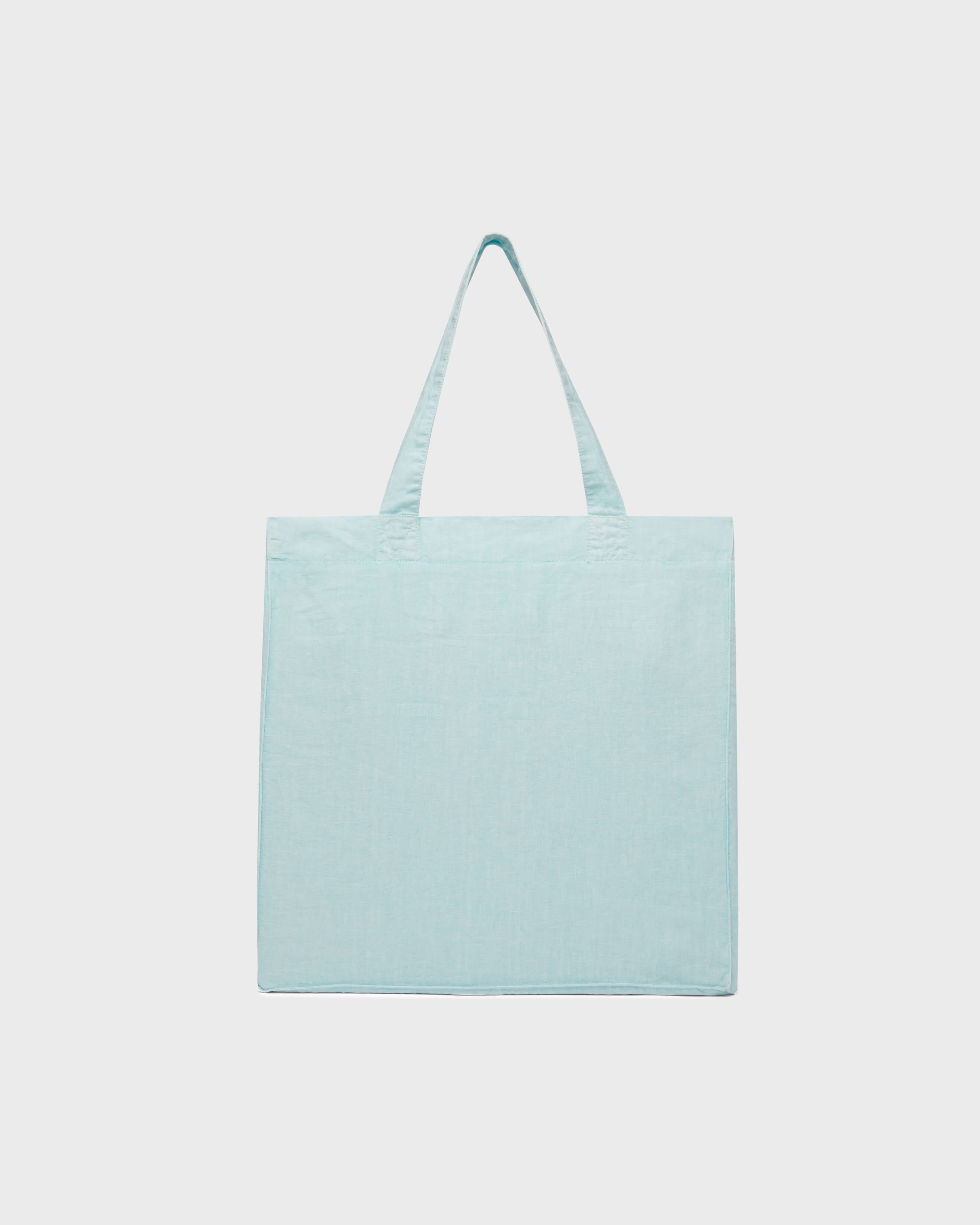 Unisex Linen Beach bag Solid PACIFIC back view