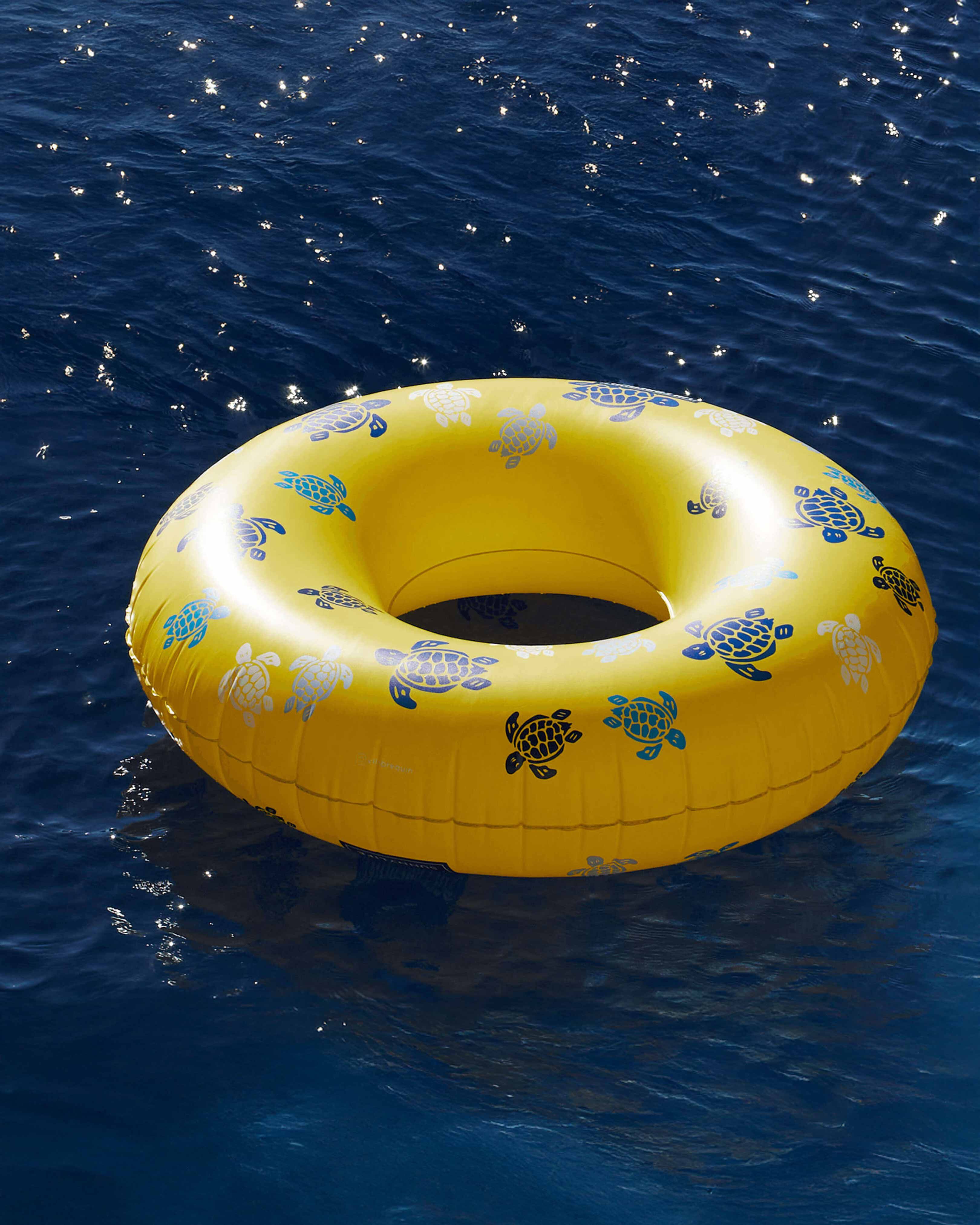 Inflatable Pool Ring Ronde des Tortues - VILEBREQUIN X SUNNYLIFE LIMONE front view