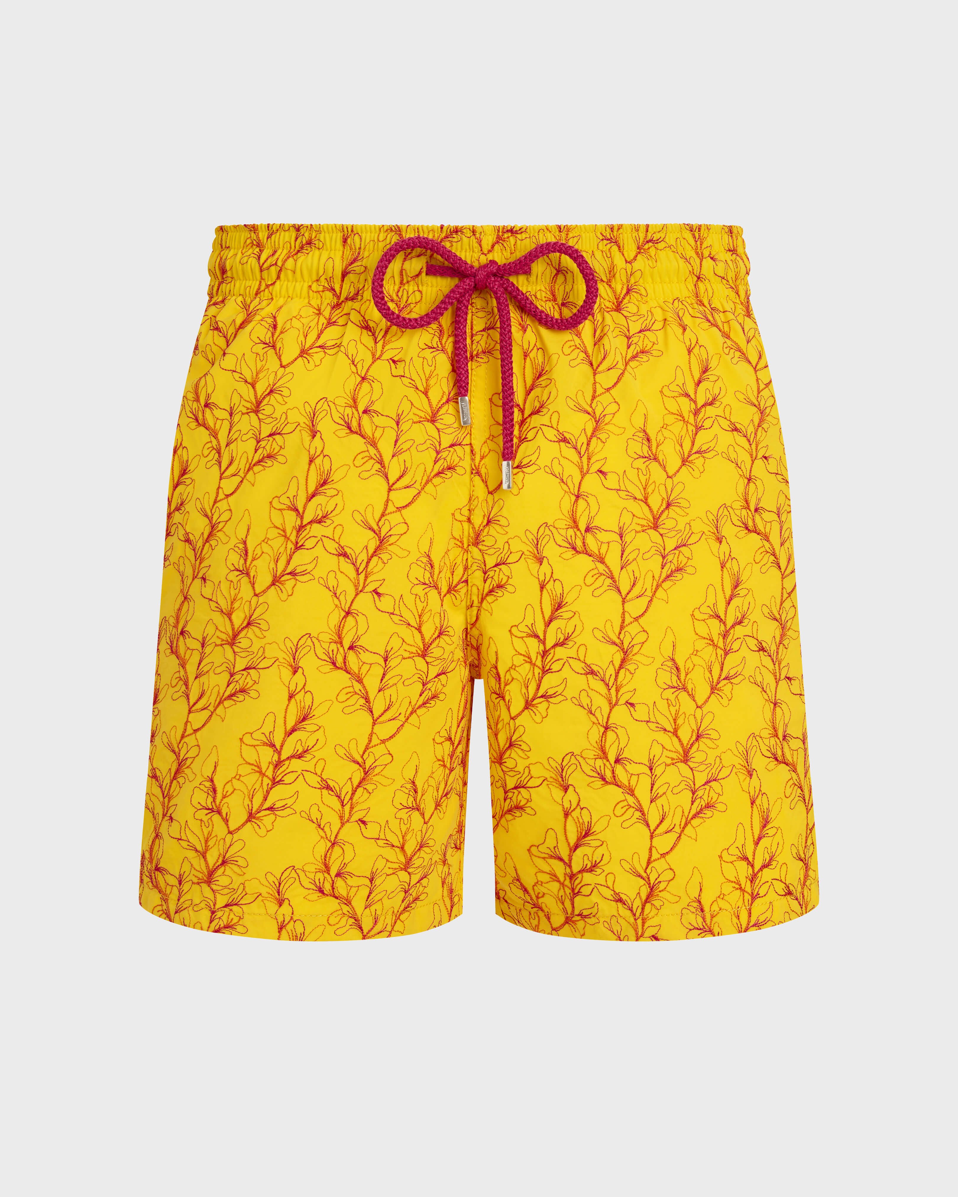 Men Embroidered Swim Shorts X-Ray Seaweed - Limited Edition SOL front view
