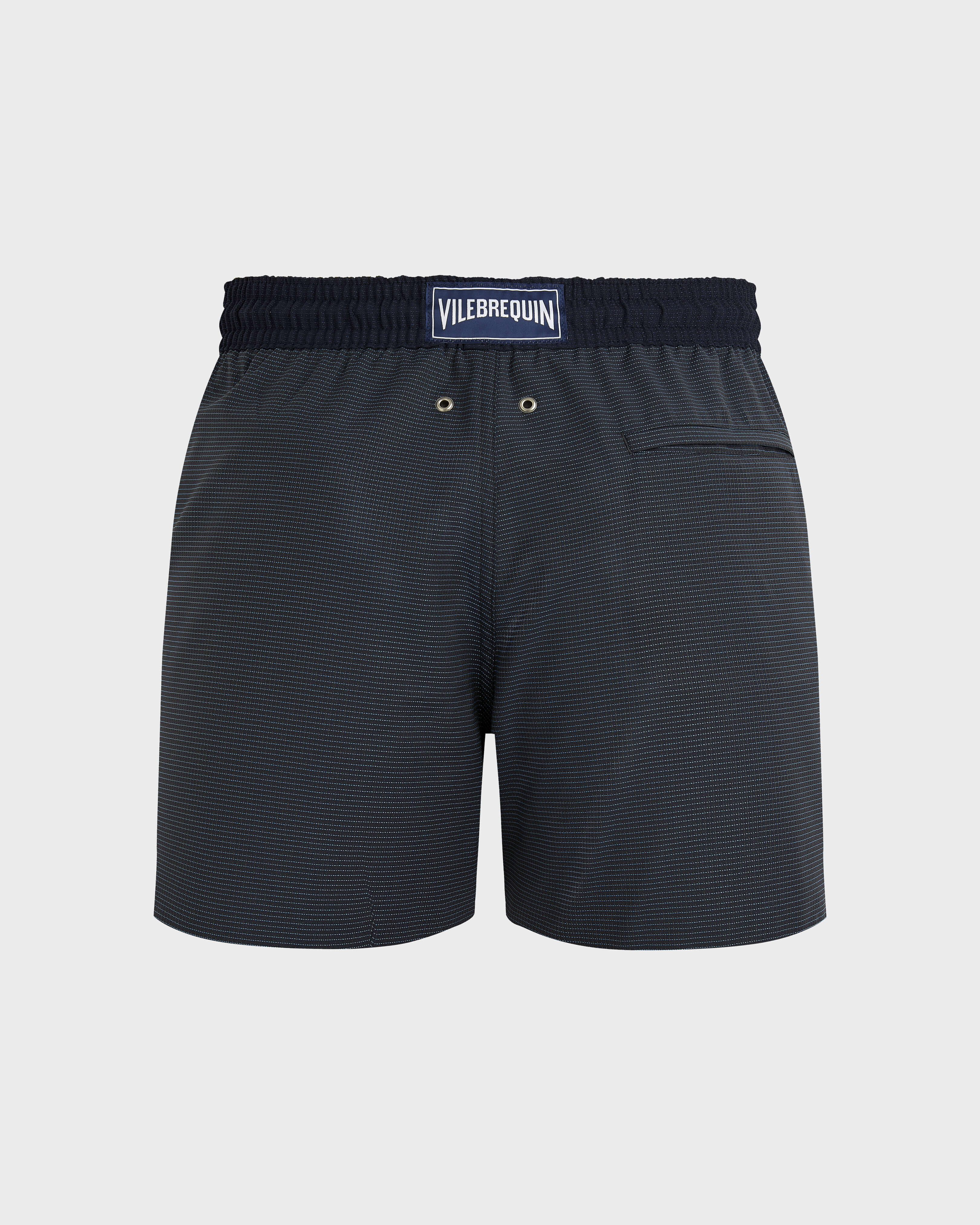 Men Wool Swim Shorts Micro Carreaux Tailoring MARRAKECH back view