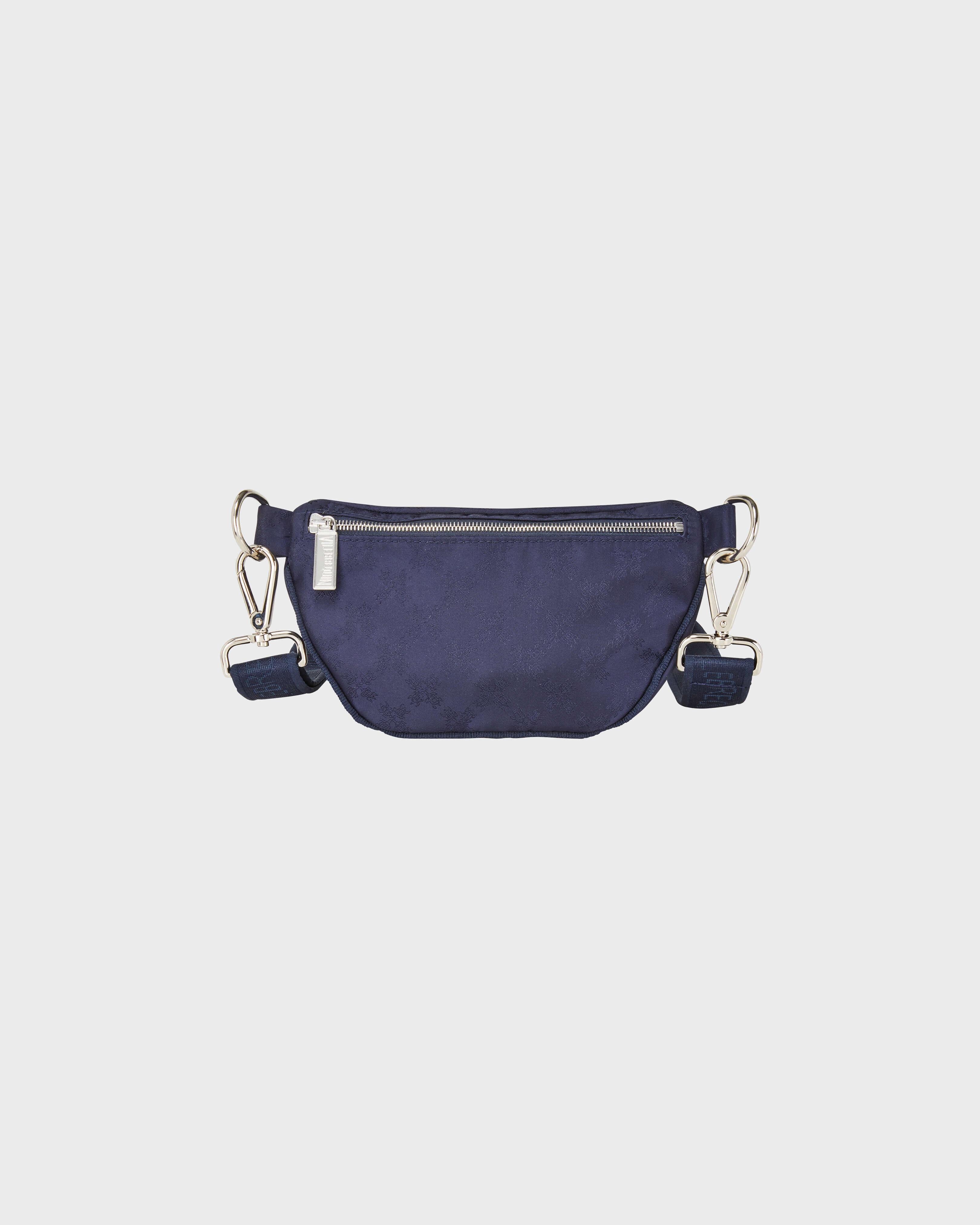 Sac banane unisexe Turtle Monogram BLEU MARINE back view