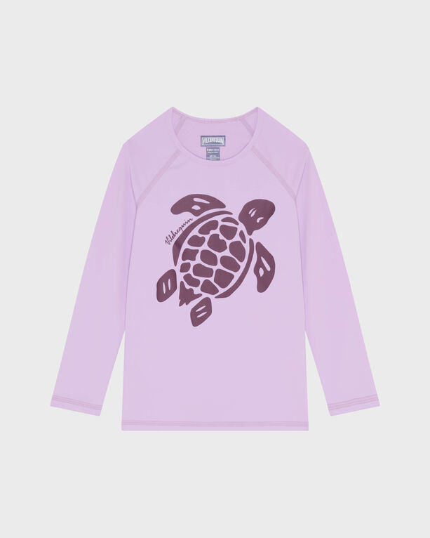 Vilebrequin Kids' Girls Long Sleeves Rashguard Solid In Purple