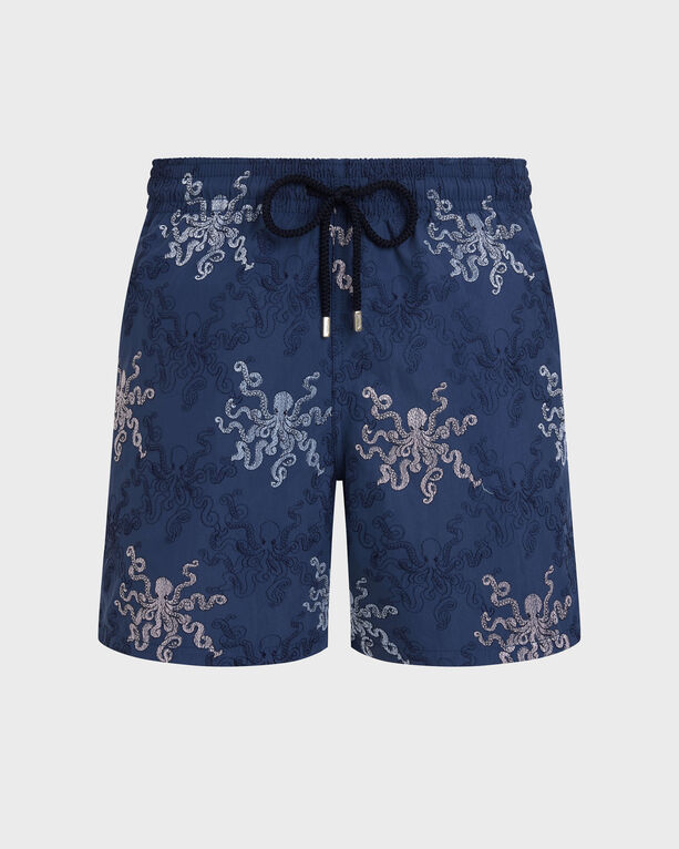 Vilebrequin - Men Embroidered Swim Shorts Octopus