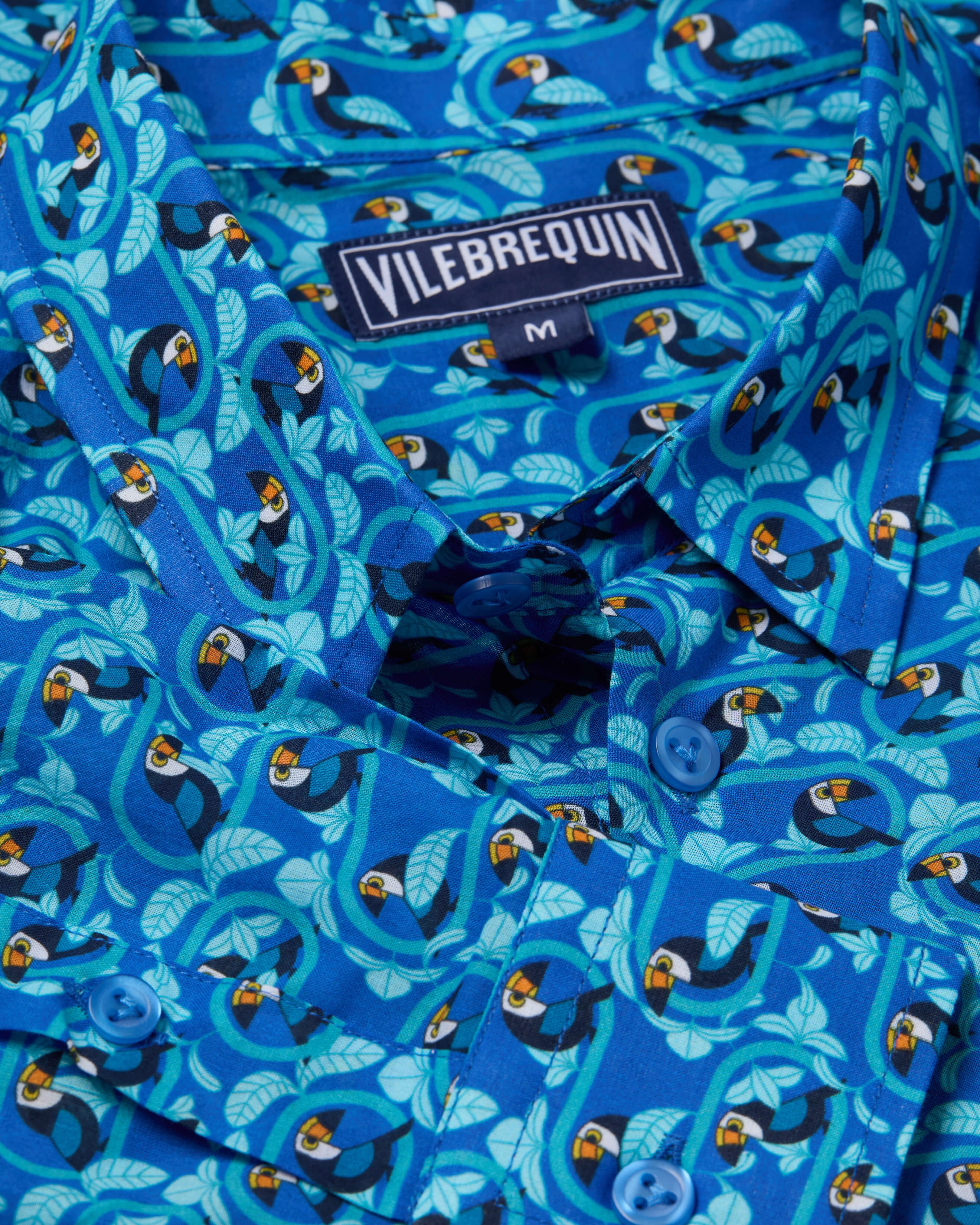 Camisa de gasa de algodón con estampado Toucana para hombre PALACE supp4 view