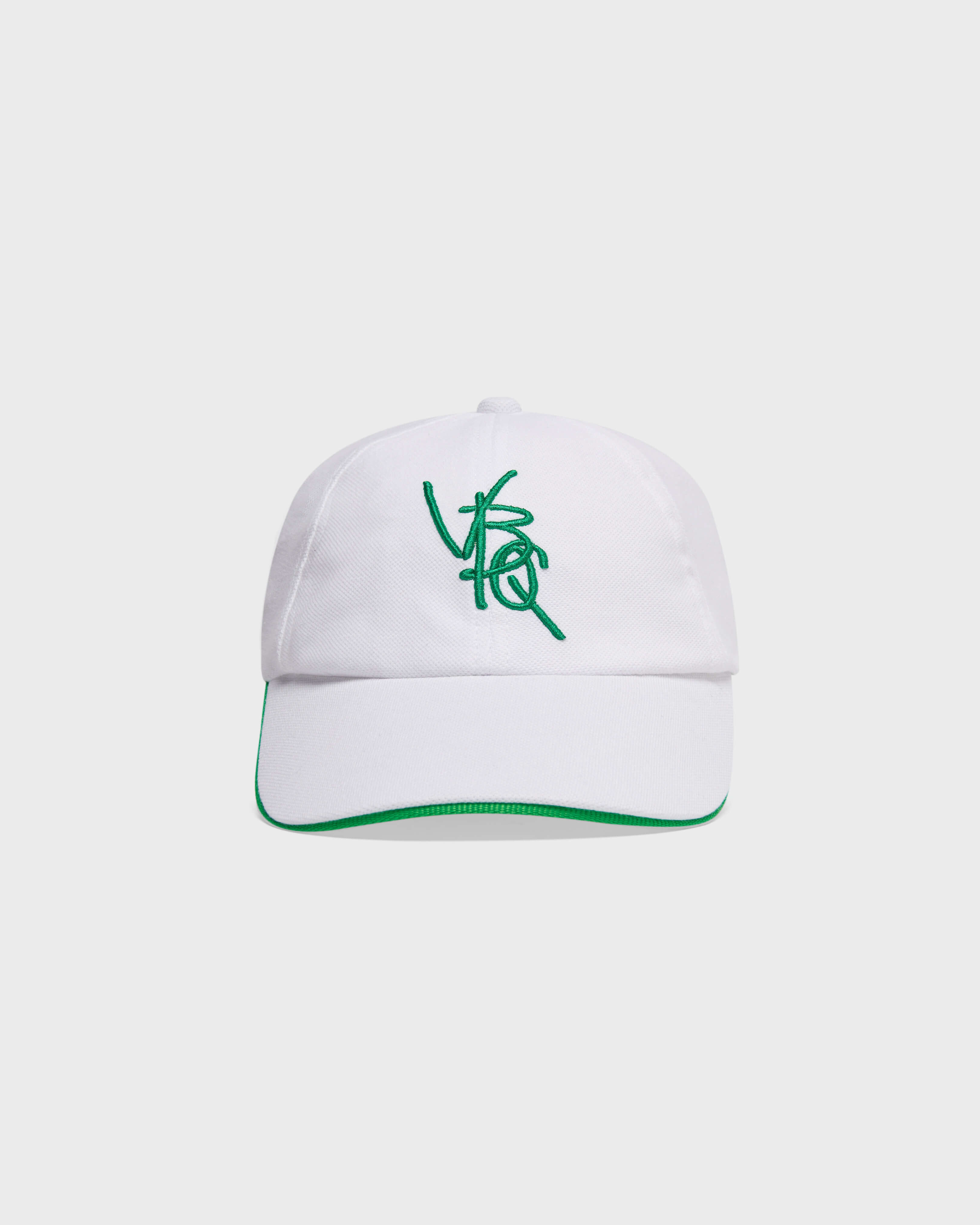 Men Cotton Cap VBQ Line WHITE front view