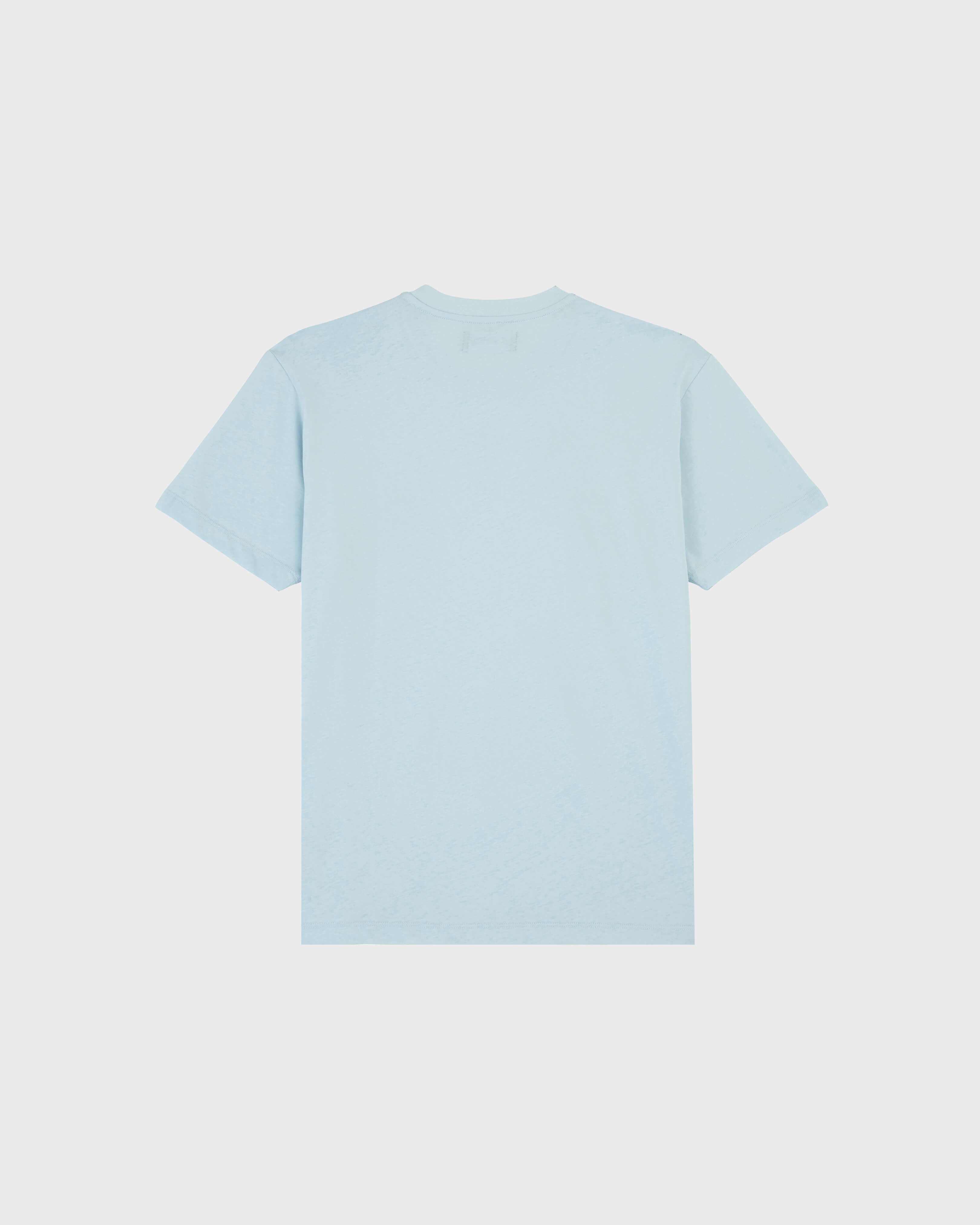 White Sailing Boat Baumwoll-T-Shirt für Herren HIMMELBLAU back view