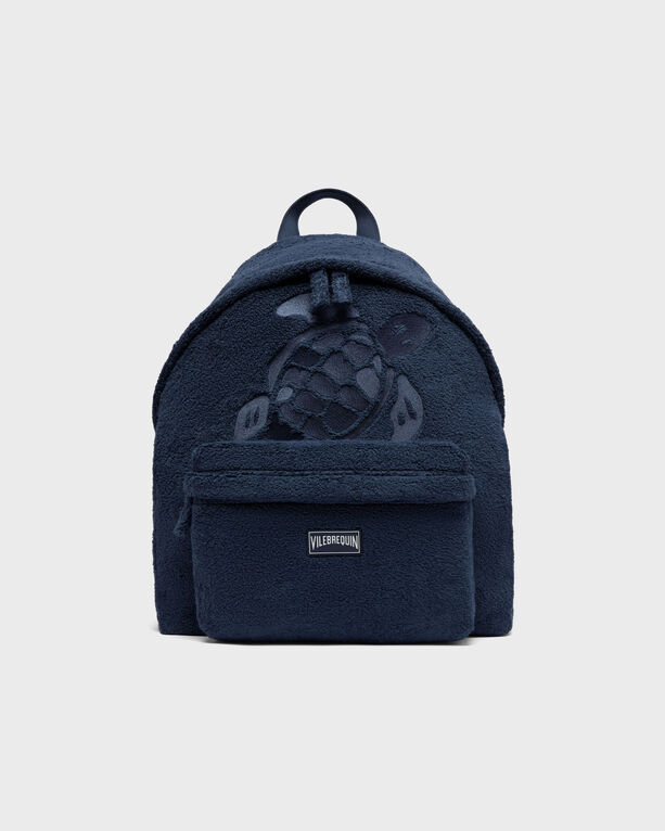 Vilebrequin - Unisex Terry Backpack Turtle - Bags - Byebye - Blue - Size OSFA