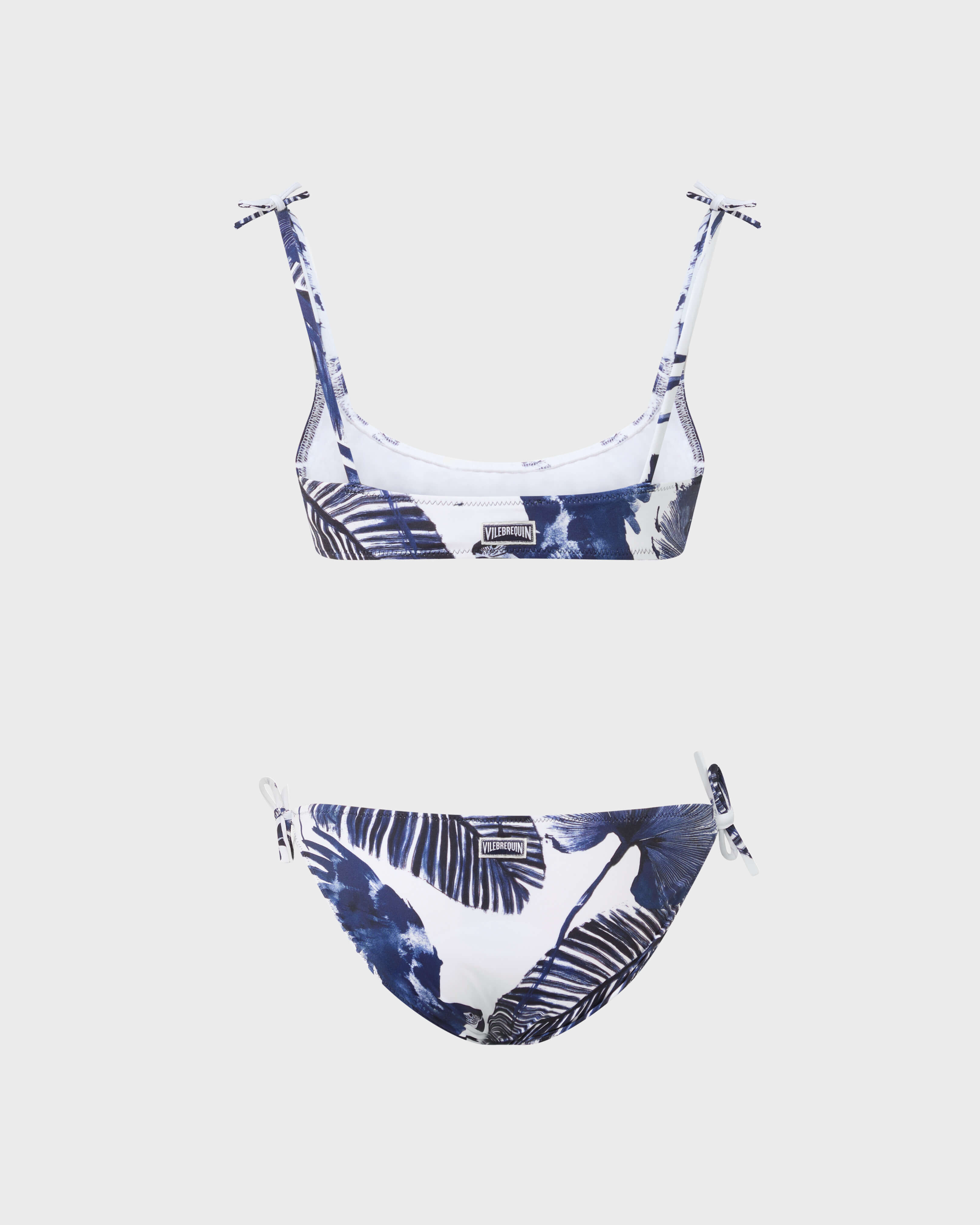 Maillot de bain deux pièces fille Papagaio BLANC back view