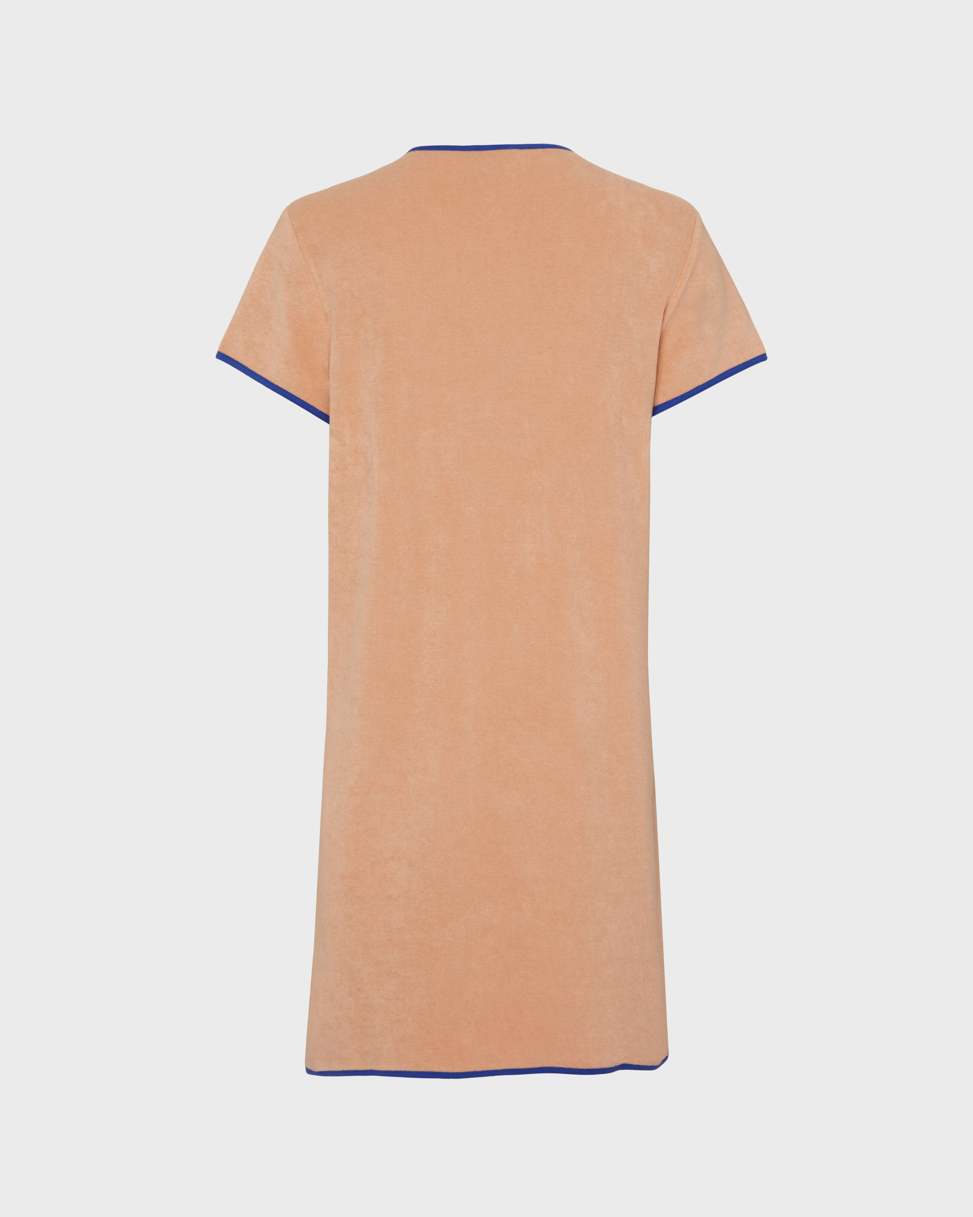 Women Terry Dress VBQ Line BLUSH back view