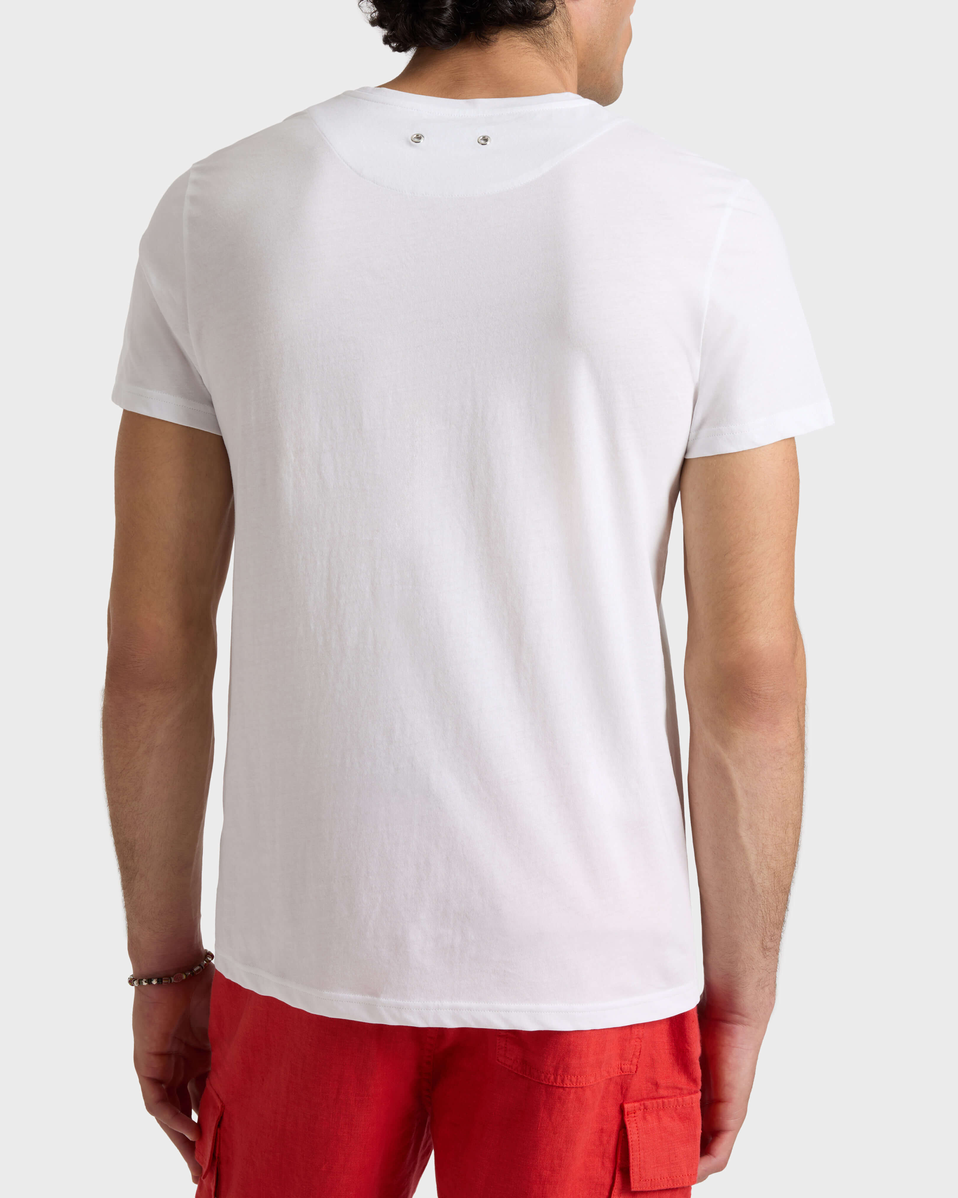 City T-Shirt aus Bio-Baumwolle für Herren WEISS backworn view