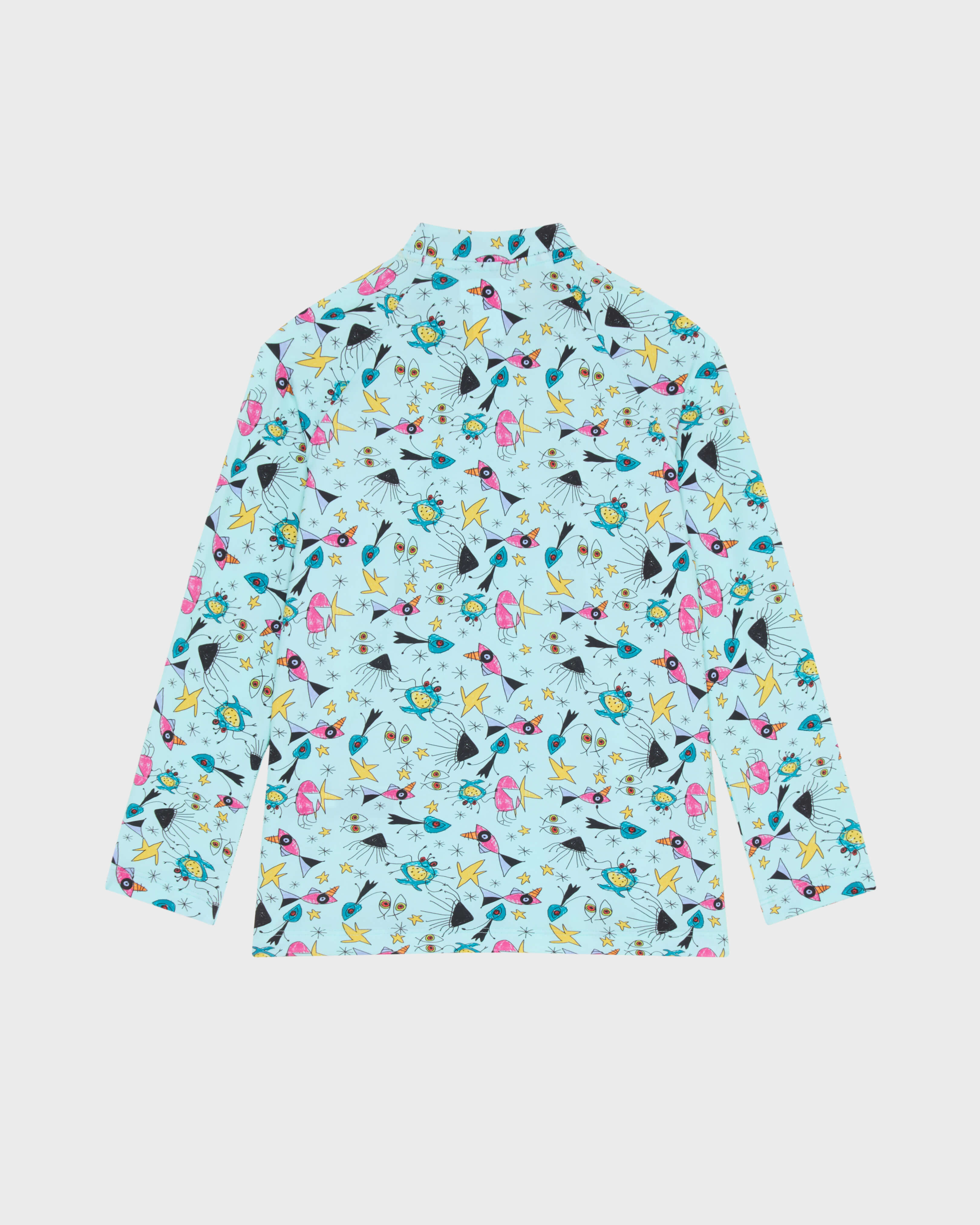 Langärmeliger Aquatic Carnival Rashguard mit Reißverschluss für Jungen OXYGENE back view