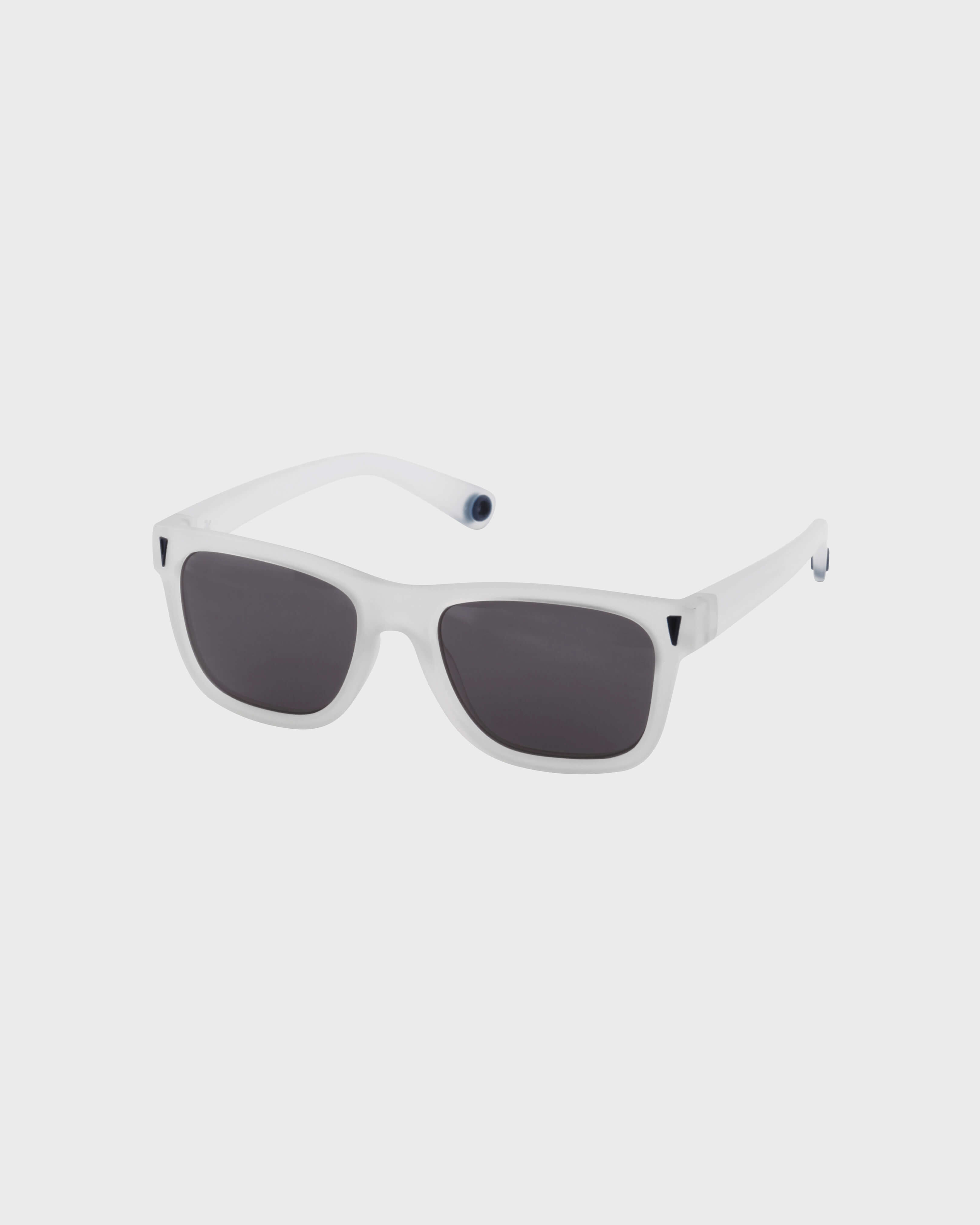 Gafas de sol de color liso unisex BLANCO back view