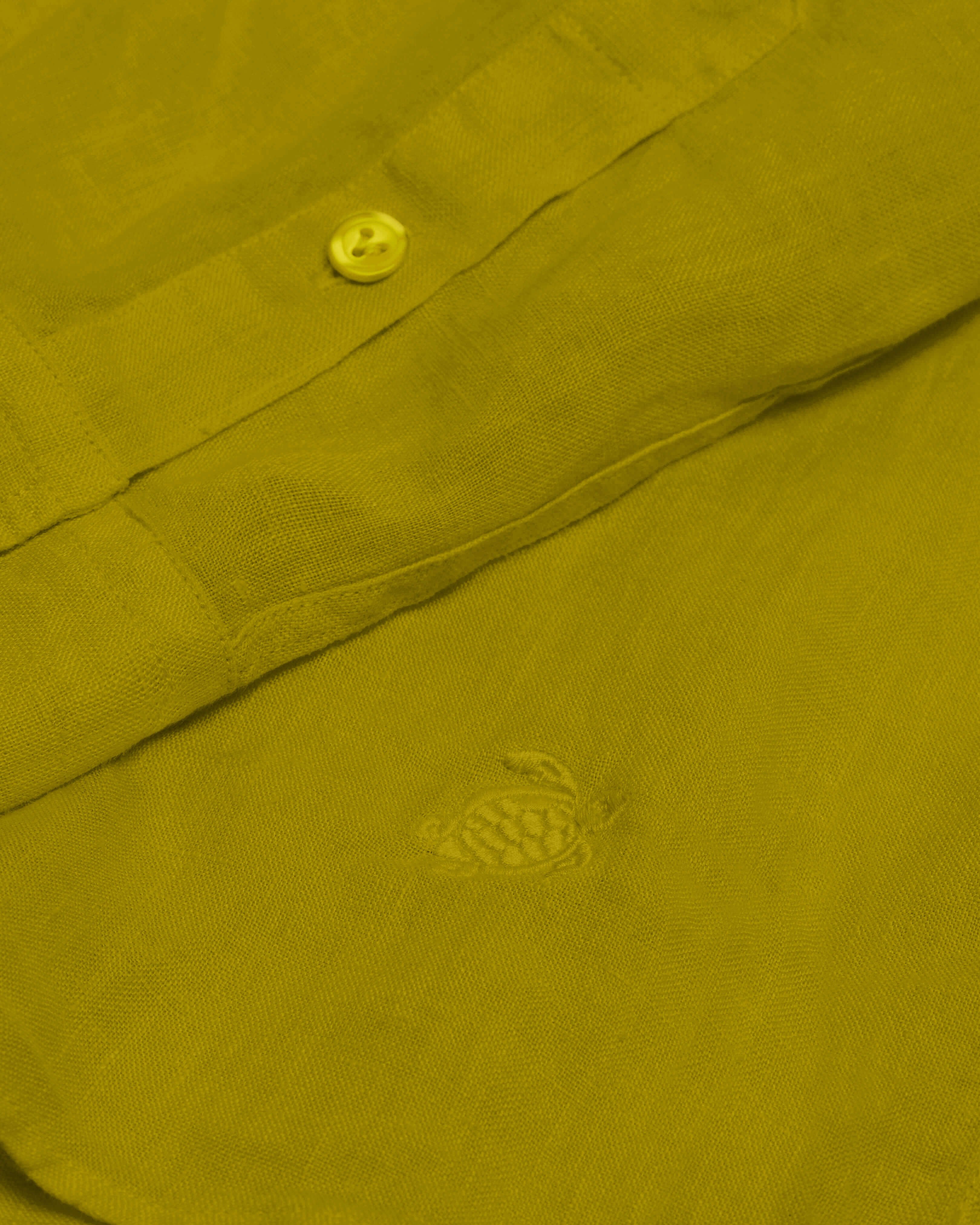 Men Linen Shirt Solid WORMWOOD supp1 view