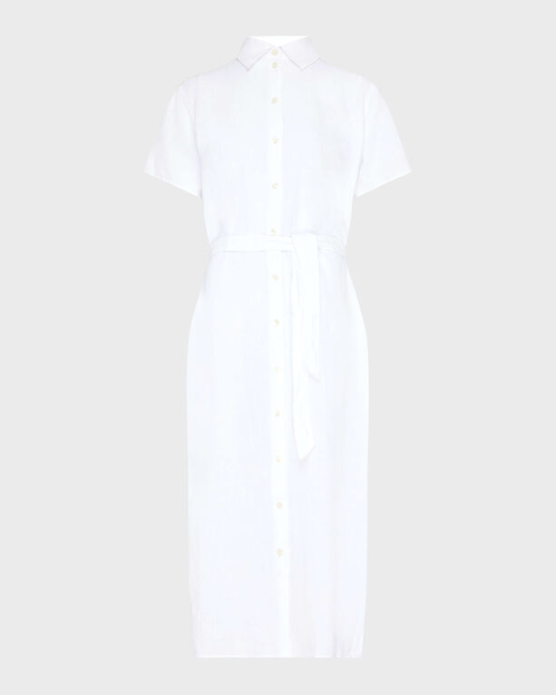 Vilebrequin - Women Linen Shirt Dress Solid - Dress - Luciane - White - Size S