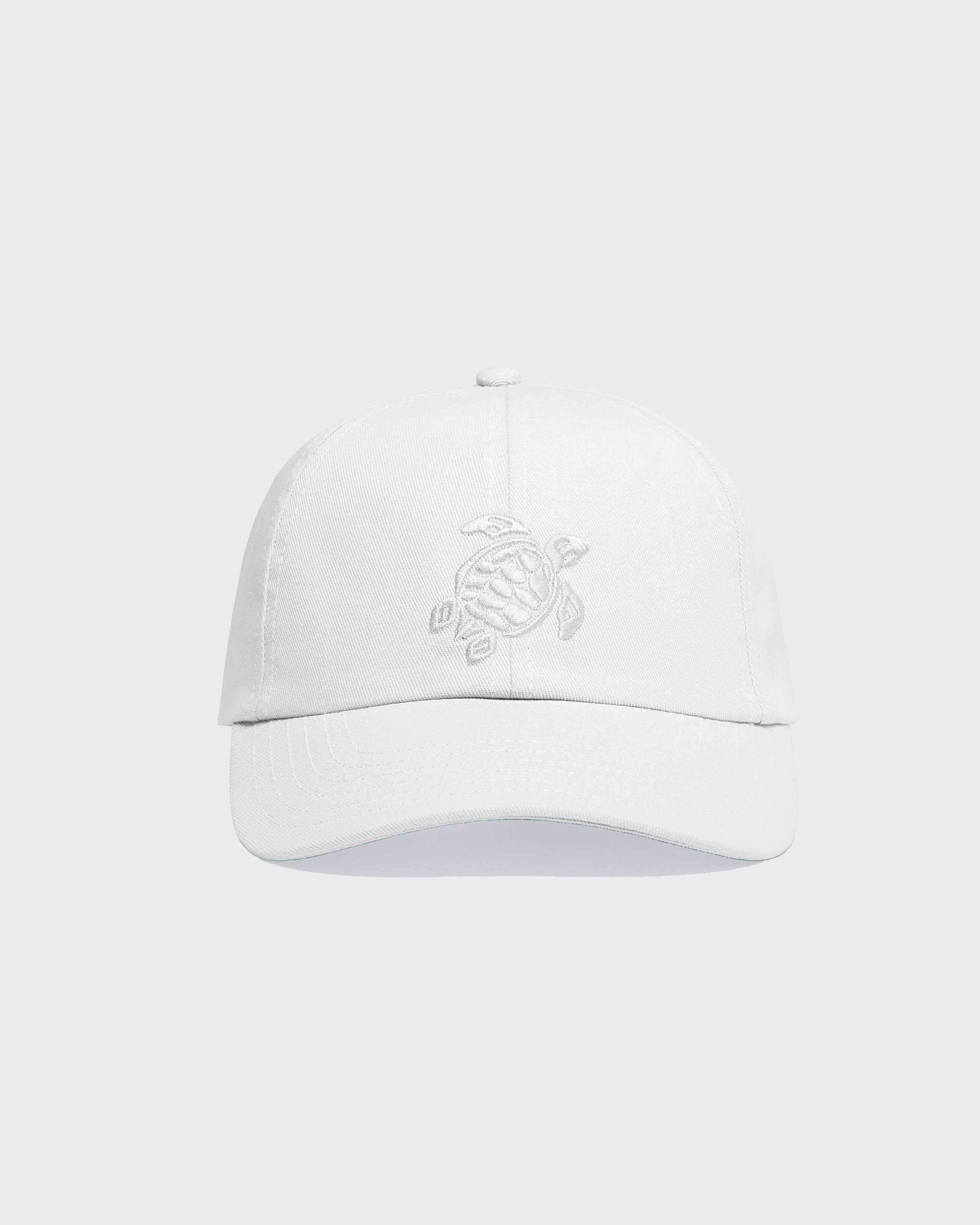 Kids Cap Solid WHITE front view