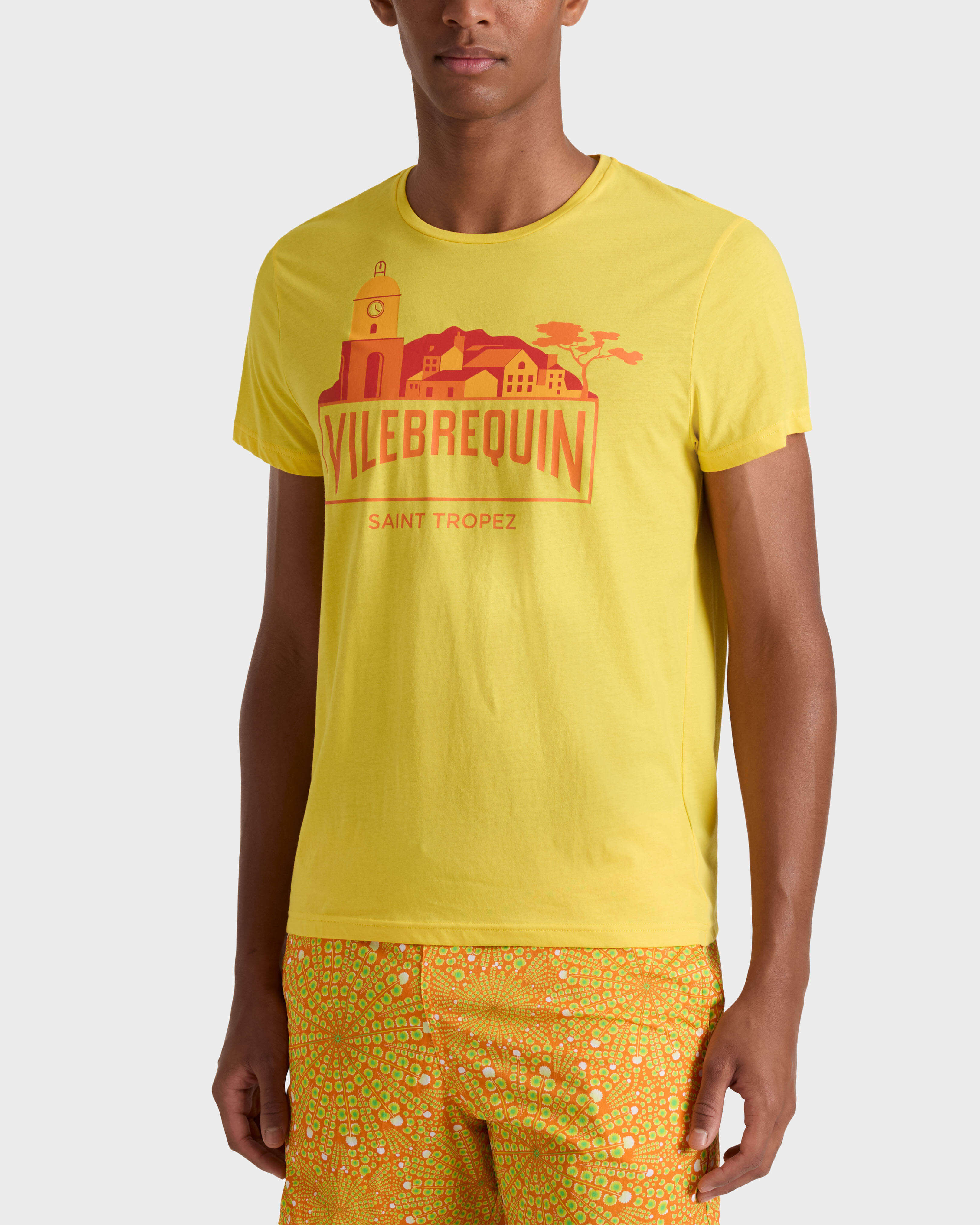 City T-Shirt aus Bio-Baumwolle für Herren SONNE frontworn view