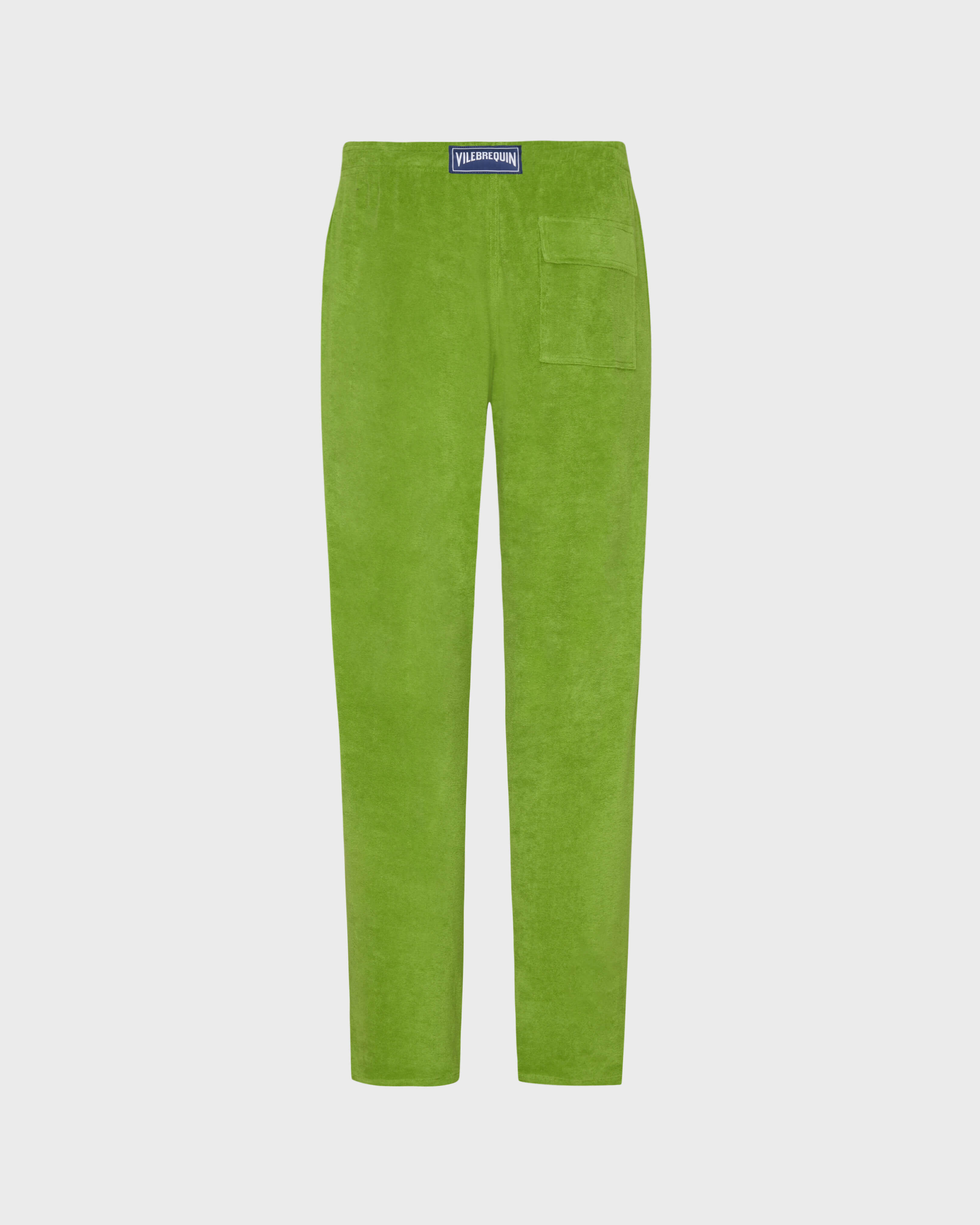 Men Terry Pants Solid CAMOUPLAGE back view