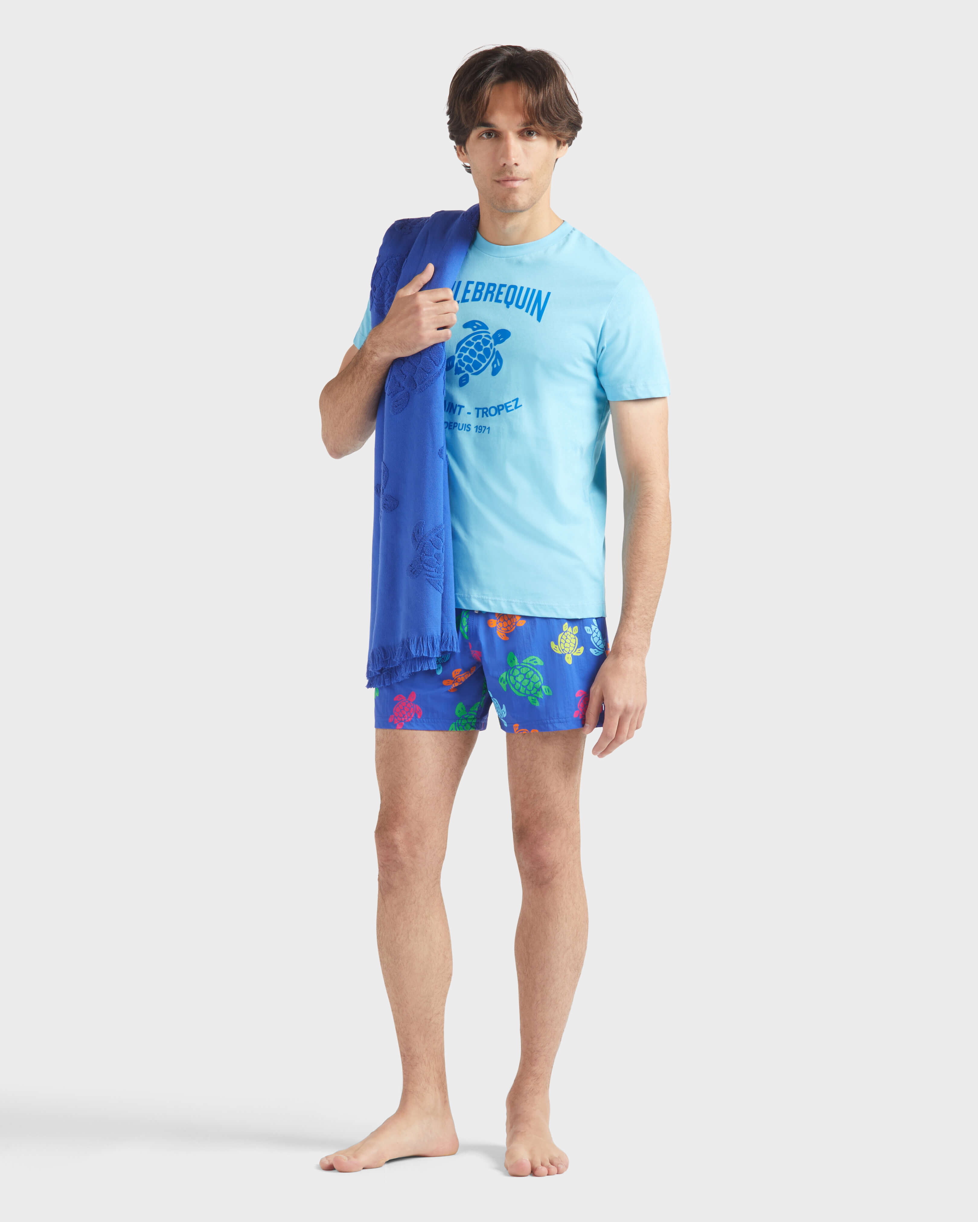Men Stretch Short Swim Shorts Tortues Multicolores MARRAKECH supp1 view