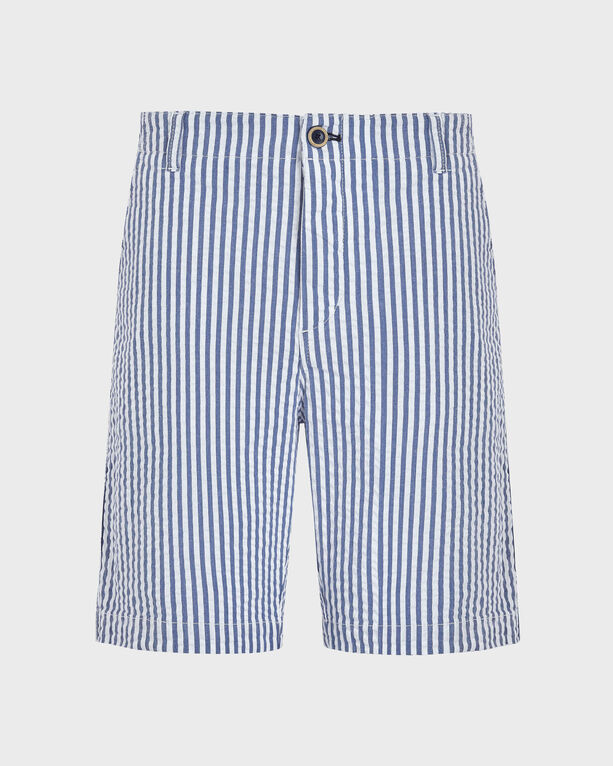 Vilebrequin - Men Chino Bermuda Ultra-light Seersucker - Bermuda - Ponche - Blue - Size 29