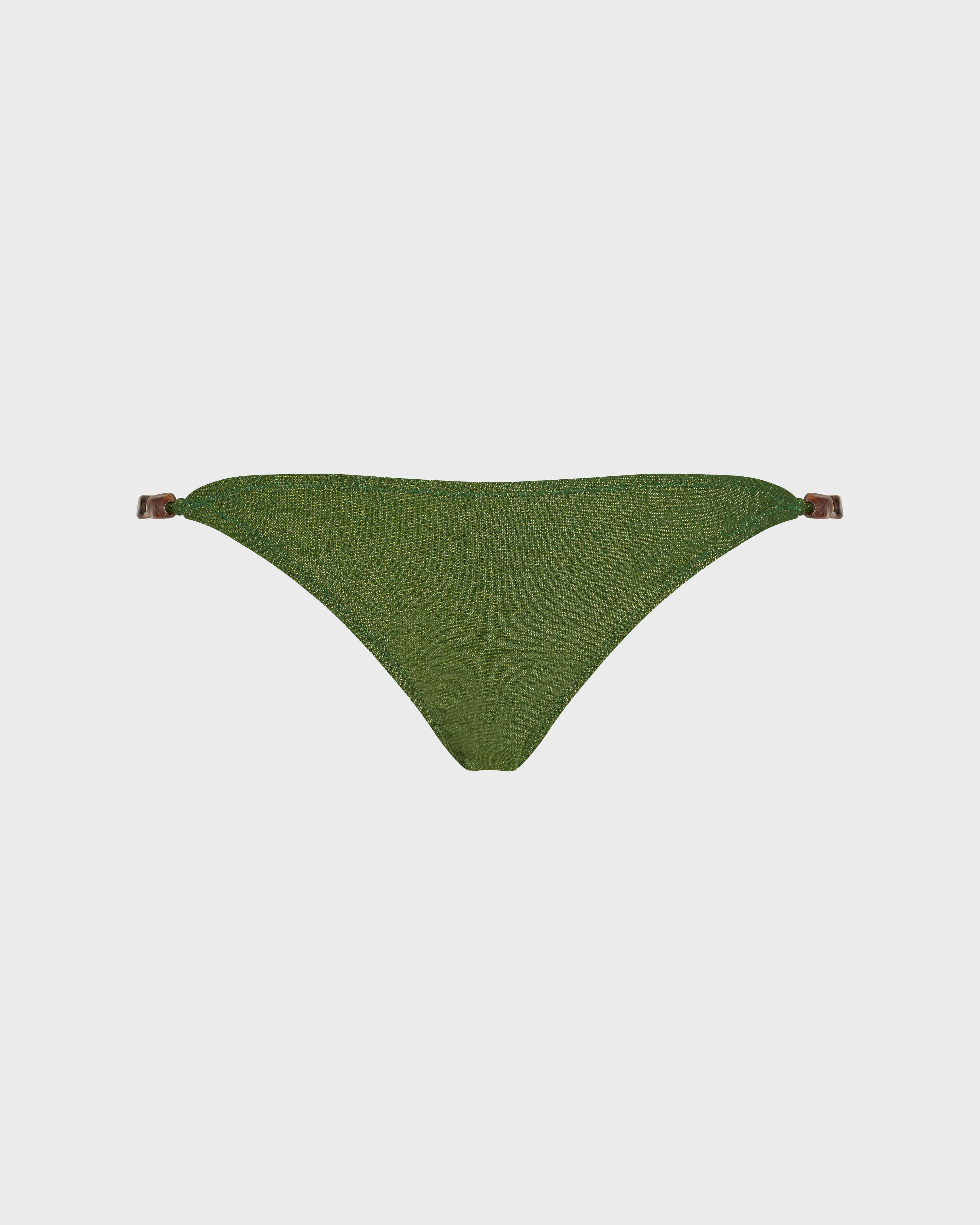 Braguita de bikini de corte brasileño en punto iridiscente para mujer TROPICAL front view