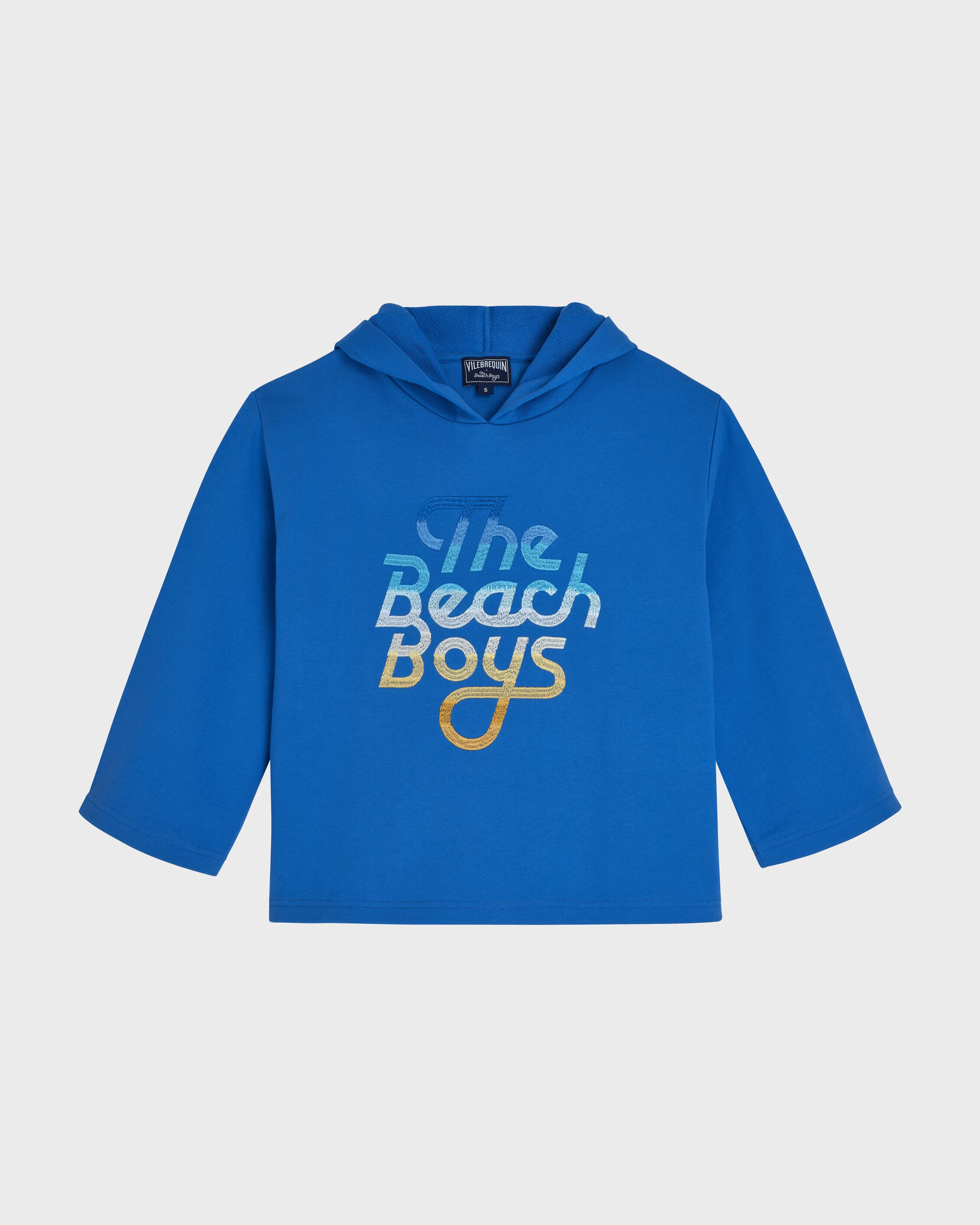 Women Hoodie Gradient Embroidered Logo - Vilebrequin x The Beach Boys EARTHENWARE front view