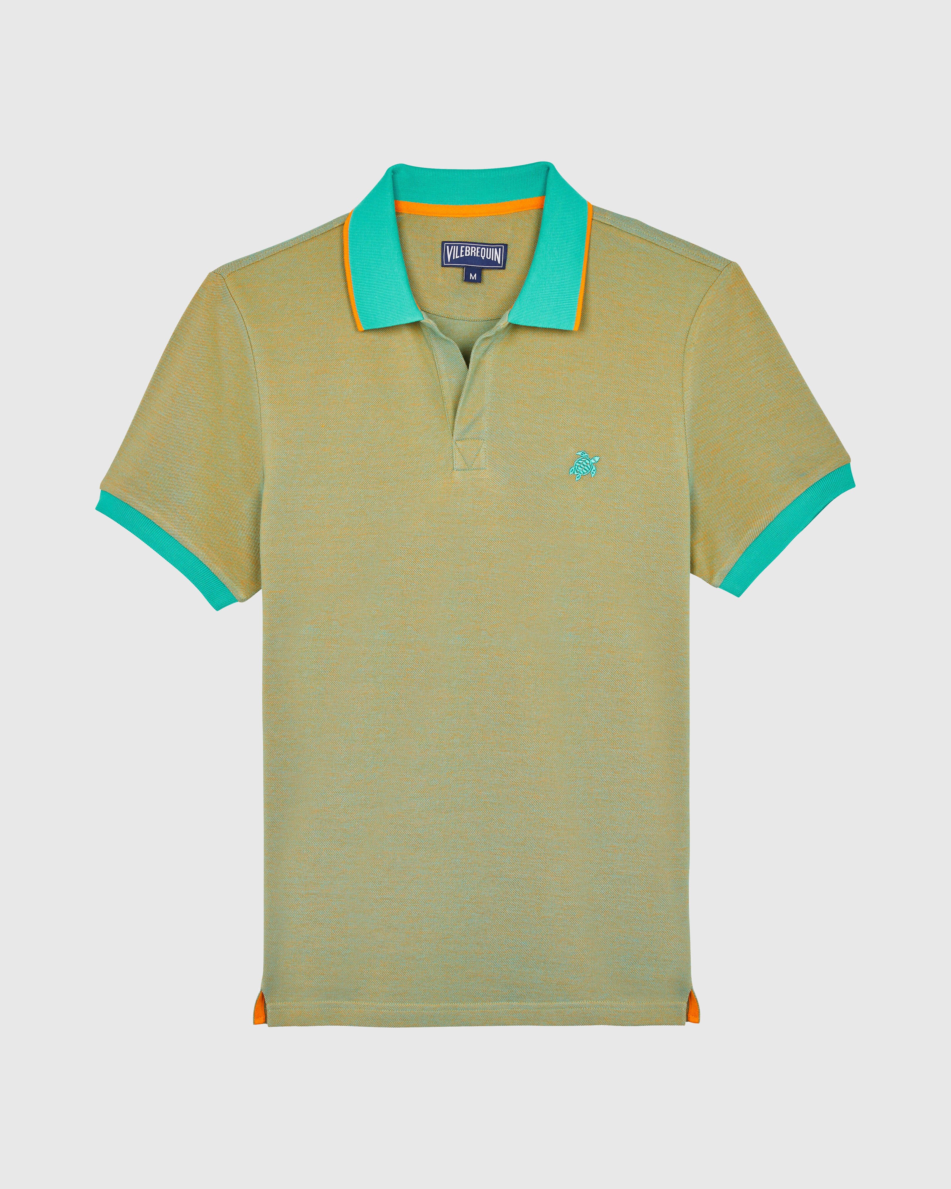 Men Organic Cotton Colour Changing Polo Shirt VITAMIN front view