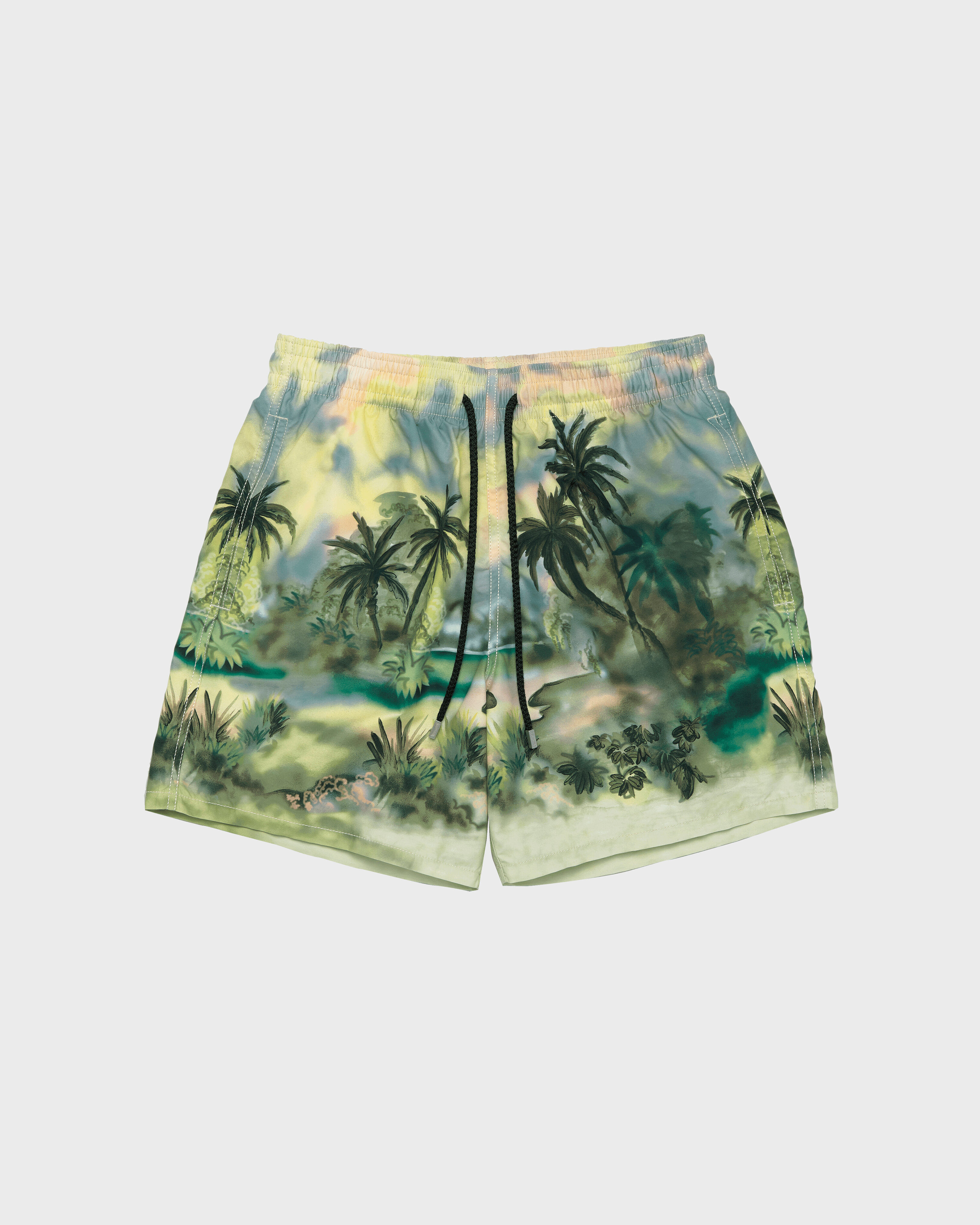 Graffiti Jungle 360 Badeshorts für Herren- Vilebrequin x Palm Angels SYCAMORE front view