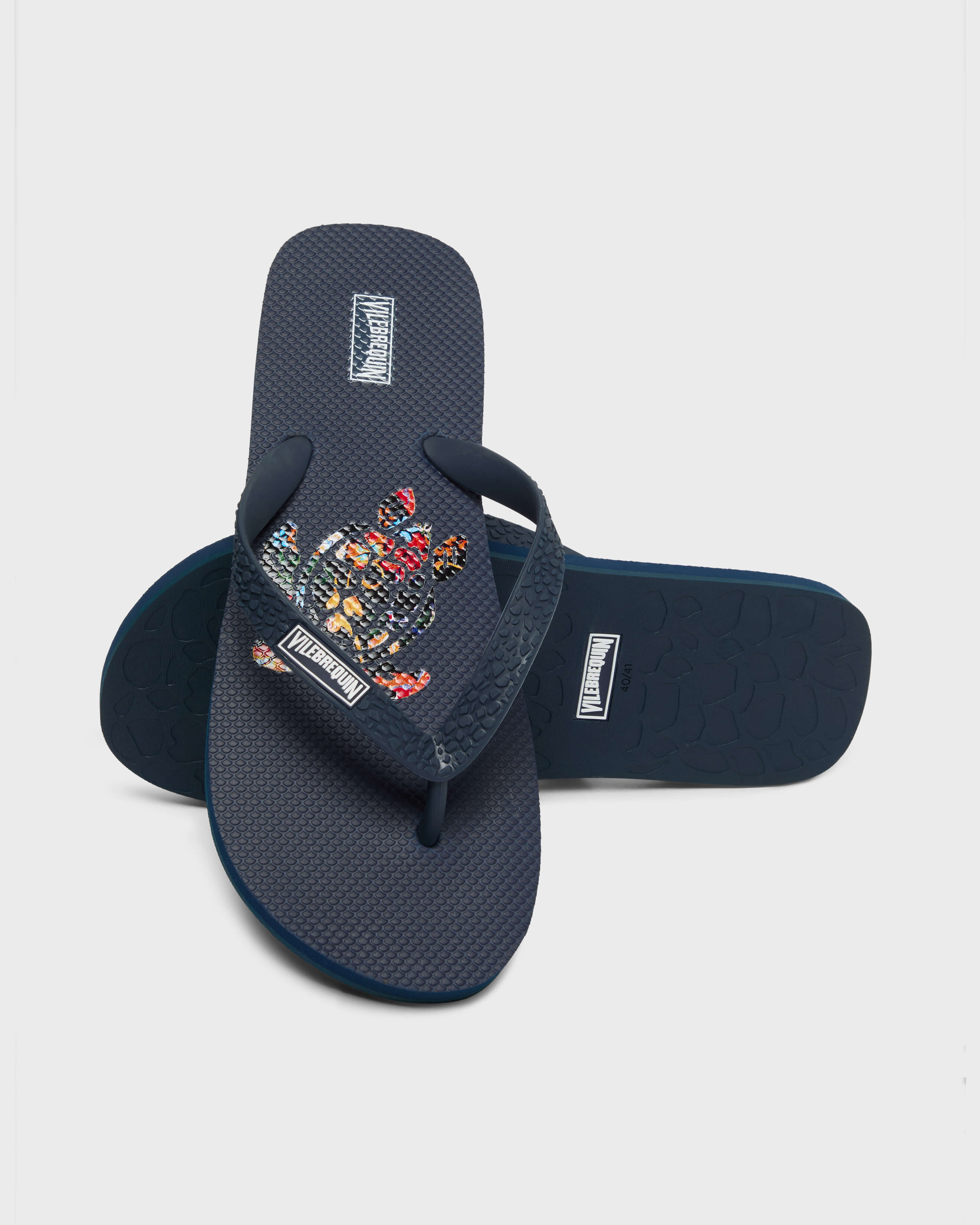Tongs femme Salvador BLEU MARINE back view
