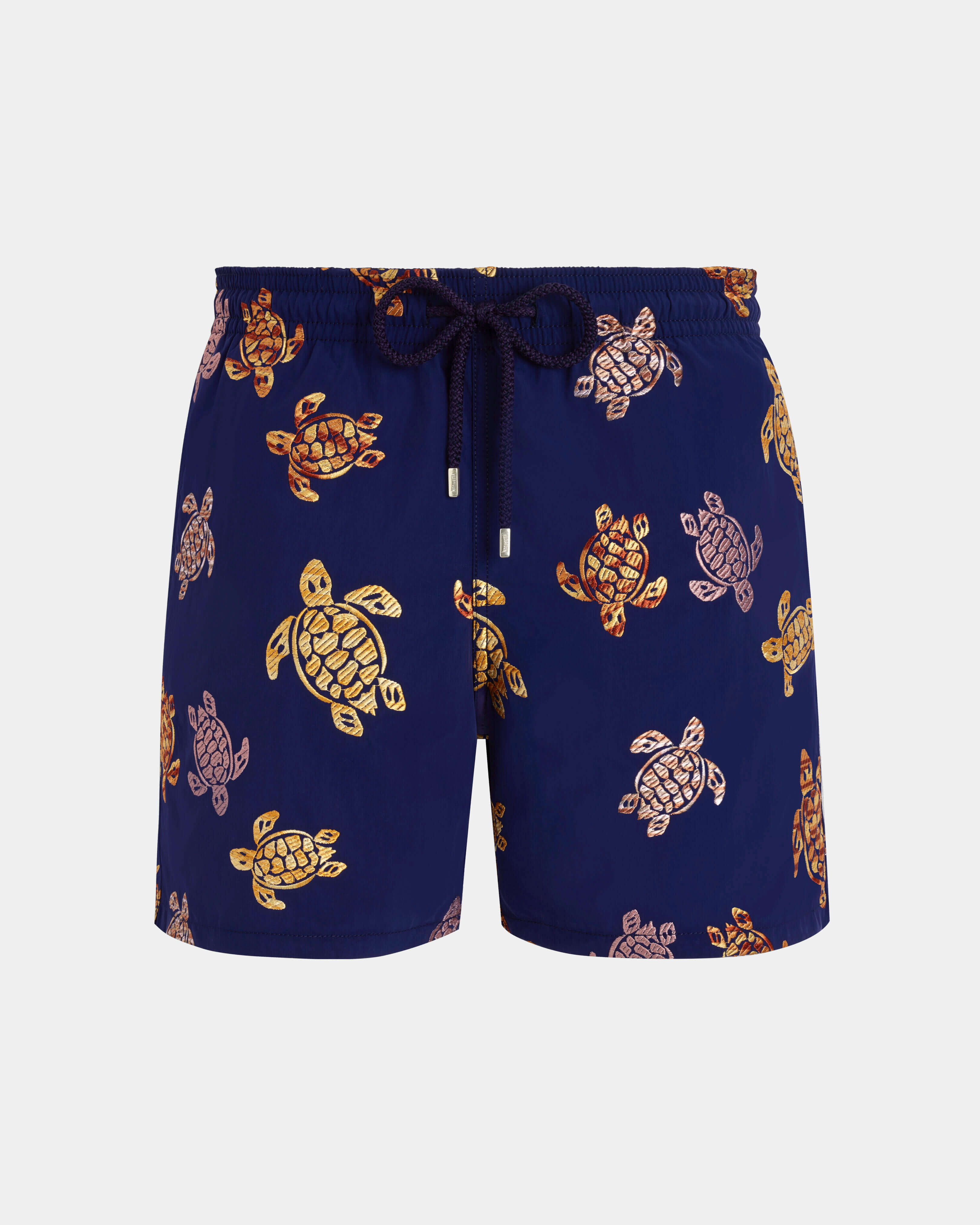 Men Swim Shorts Embroidered Tortue Multicolore - Limited Edition MIDNIGHT front view