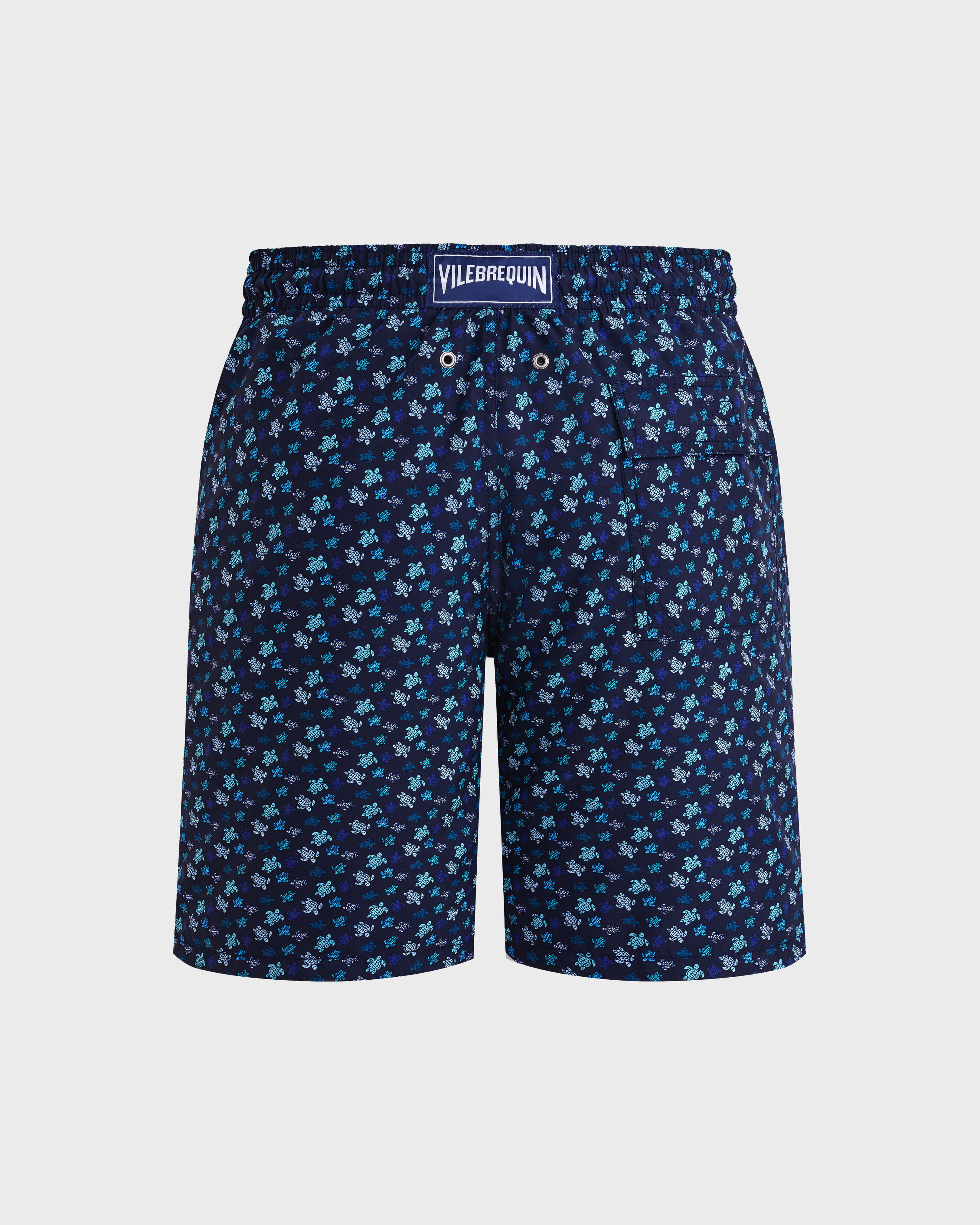 Men Swim shorts Micro Ronde Des Tortues Rainbow PEACOCK back view