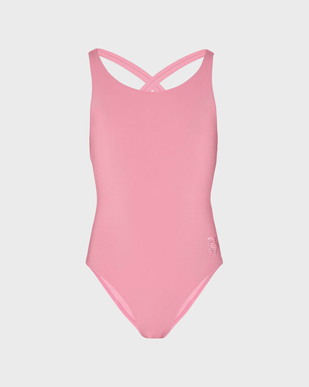 Vilebrequin - Girls Cross-back One-piece Swimsuit Solid - Swimwear - Ginx - Pink - Size 8