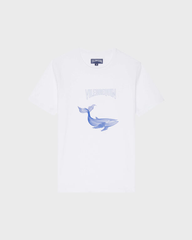 Vilebrequin - Men Organic Cotton T-shirt Whales - Tee Shirt - Thom - White - Size XXL