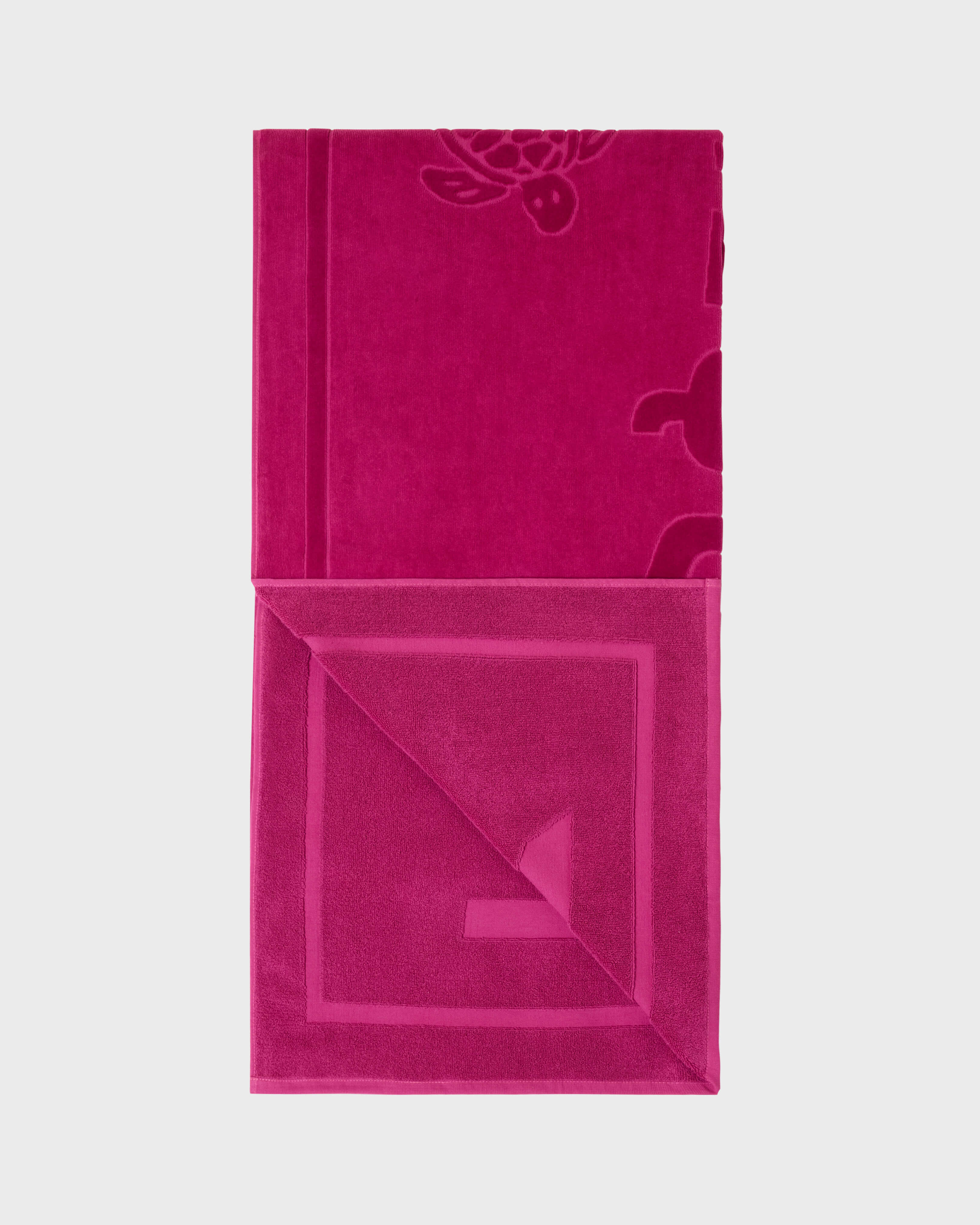 Solid Strandtuch aus Bio-Baumwolle PURPURROT back view