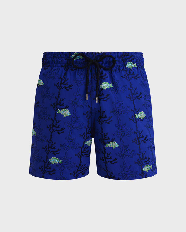 Vilebrequin - Men Swim Shorts Embroidered Seaweed - Limited Edition - Swimwear - Mistral - Blue - Size 6XL