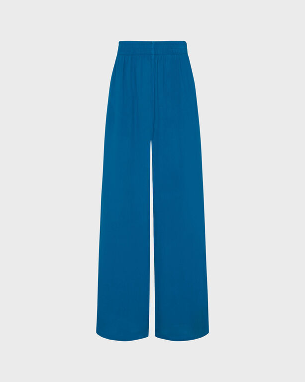 Vilebrequin - Hose Aus Viskose Mit Weitem Bein Für Damen - Hose - Line - Blau - Größe XL