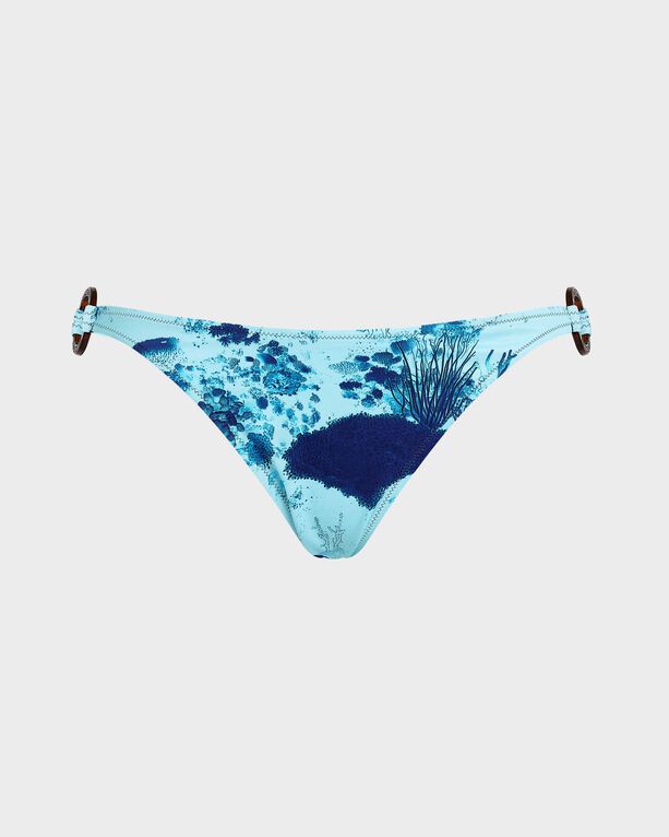 Vilebrequin - Women Mini Brief Bikini Bottom Coral Reef - Swimwear - Fine - Blue - Size M