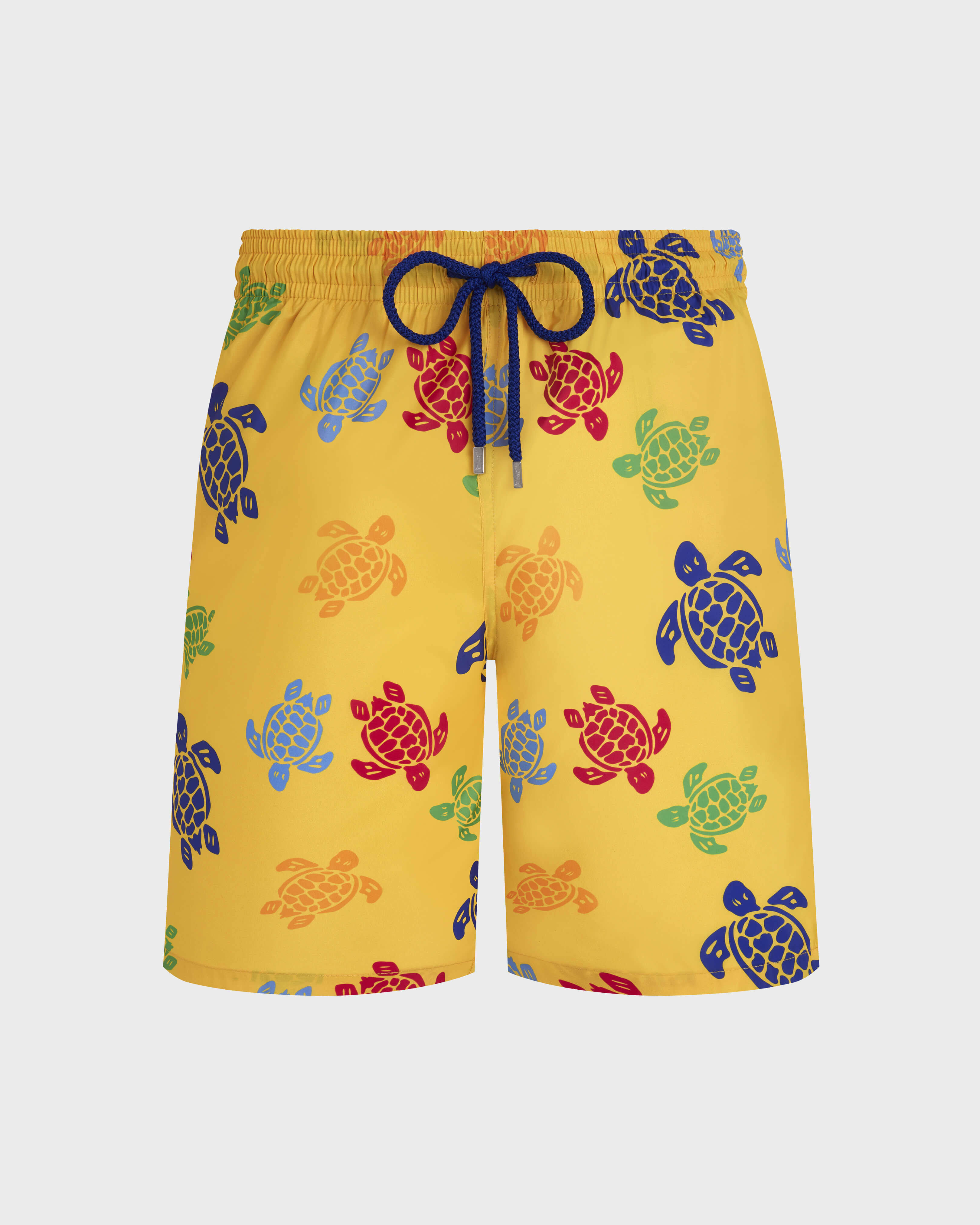 Ultraleichte und verstaubare, lange Tortues Multicolores Badeshorts für Herren MAIS front view