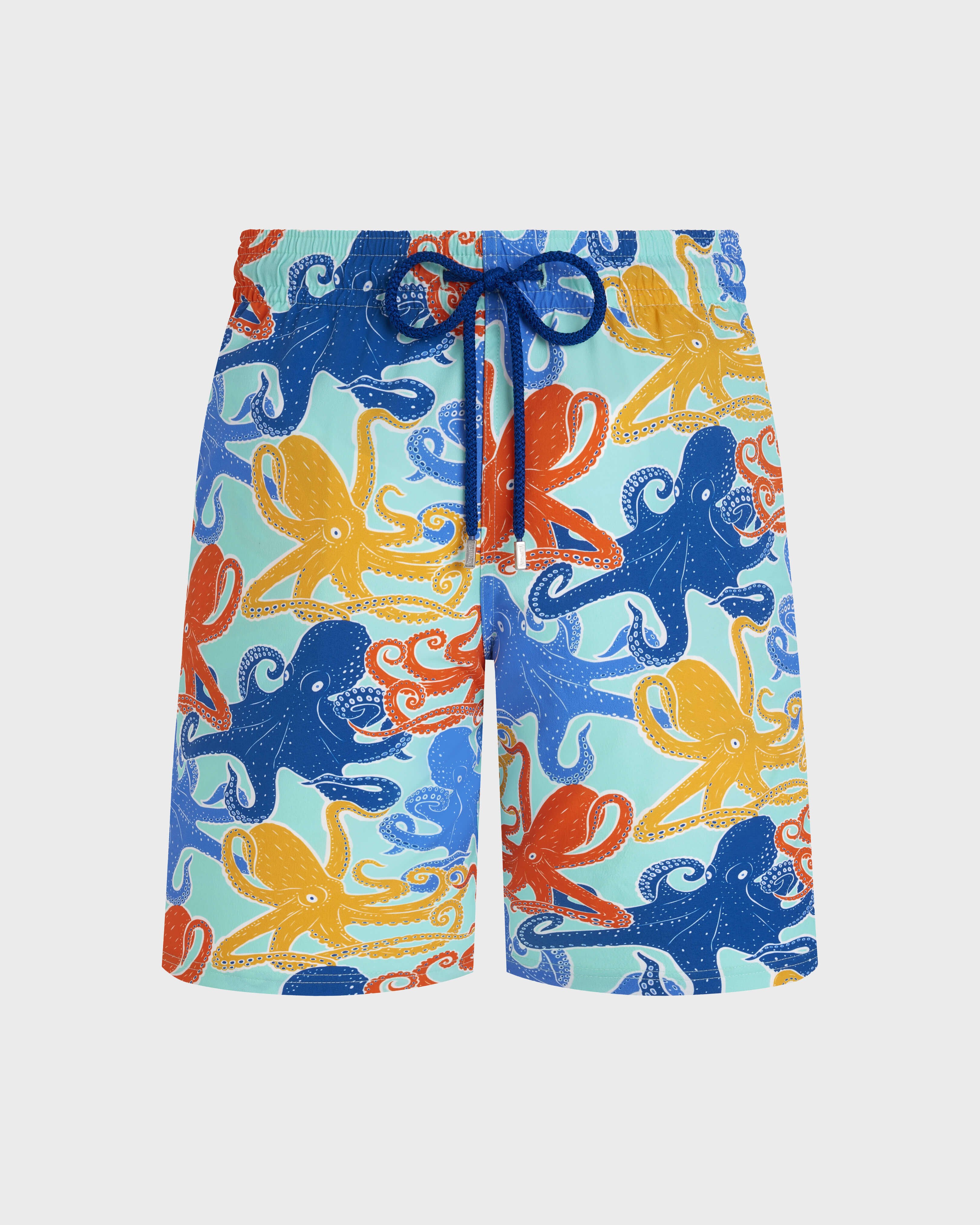 Lange Octopussy Stretch-Badeshorts für Herren CARIBBEAN front view