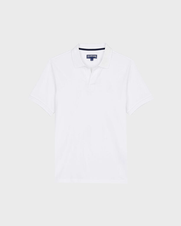 Vilebrequin – Solid Polohemd Aus Bio-baumwollpikee Für Herren – Polohemd – Palatin – Weiss – Größe 6XL