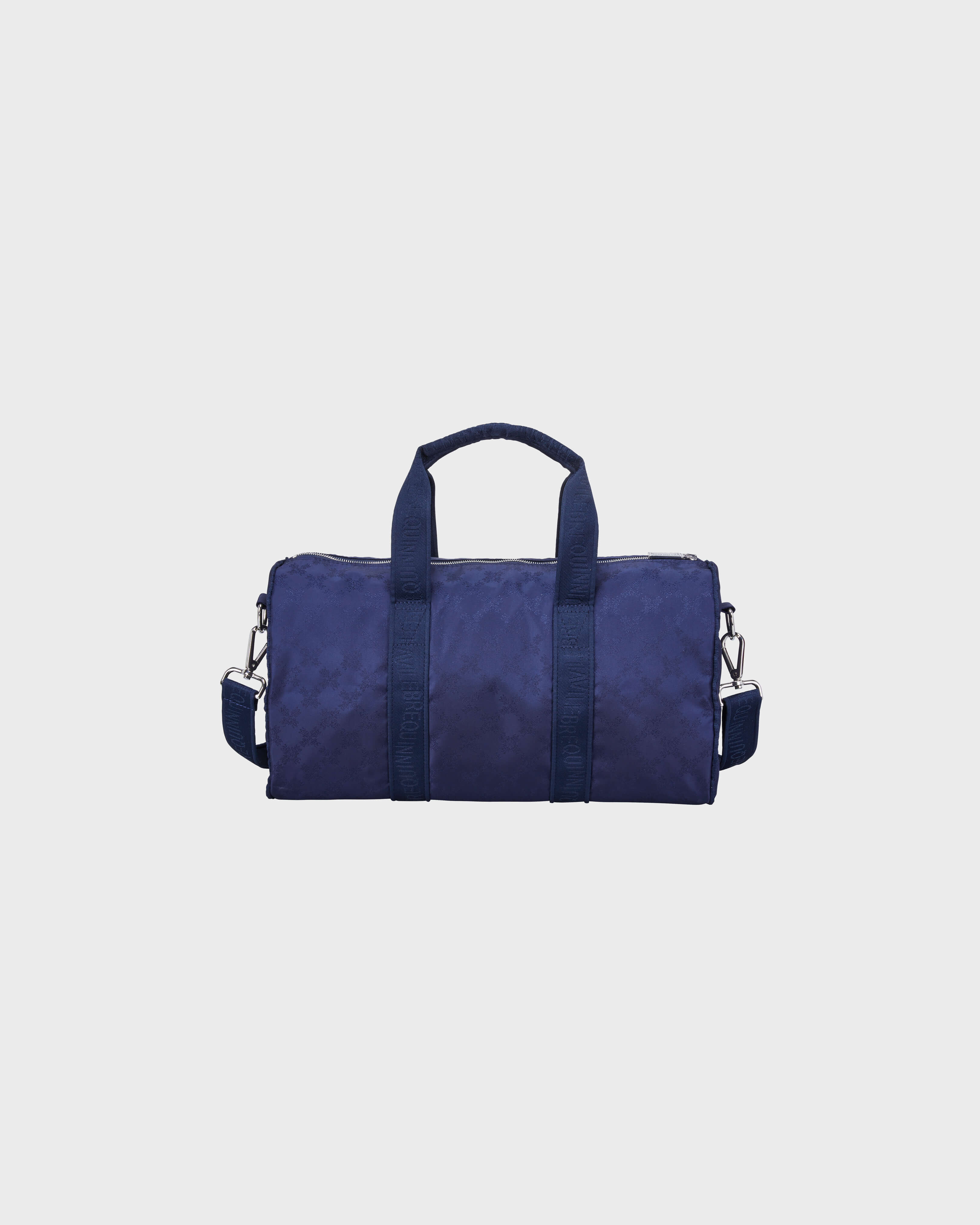 Travel 48h Bag Turtle Monogram Jacquard NAVY back view