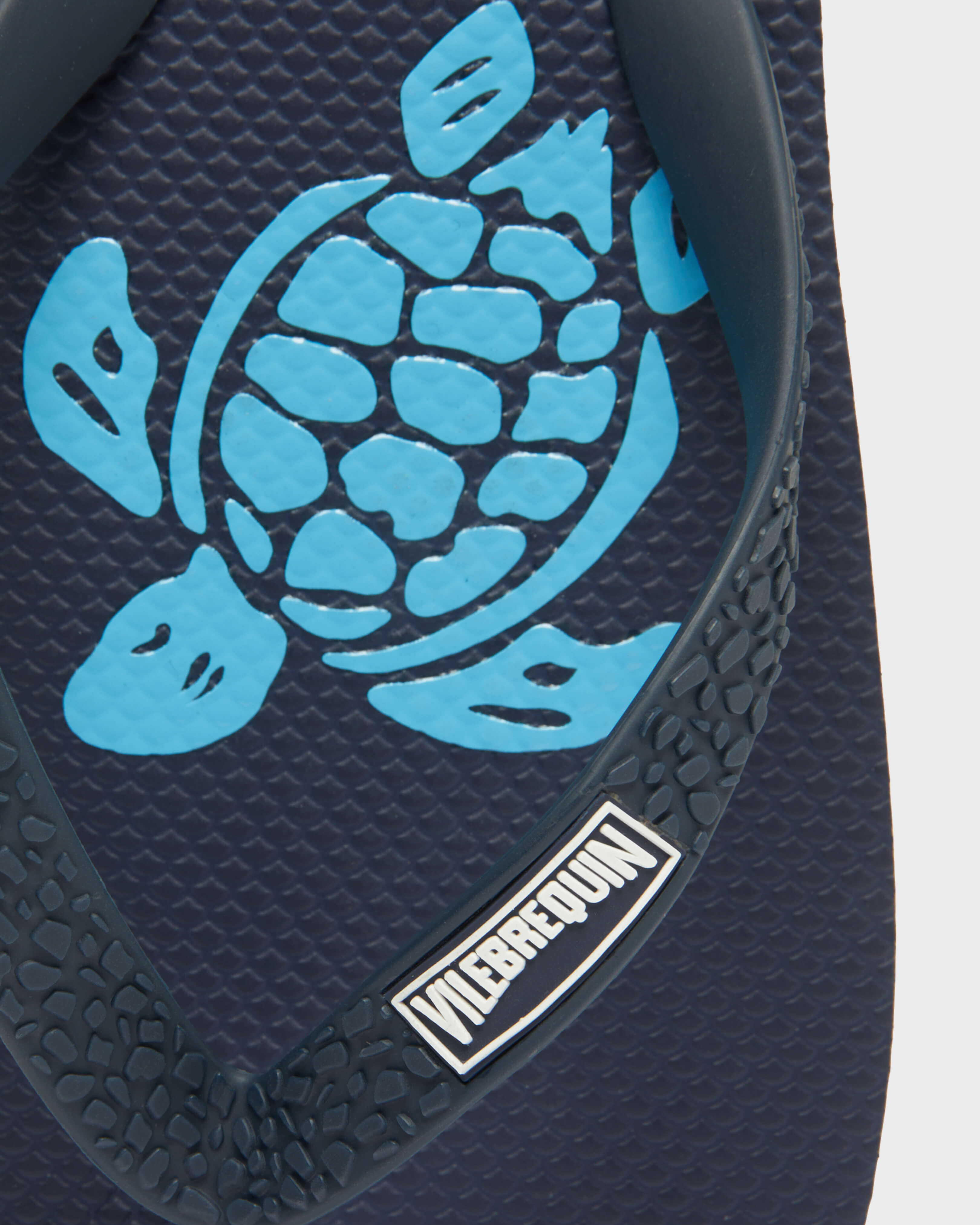 Men Beach Flip Flops Turtle BLUE TOPAZ supp5 view