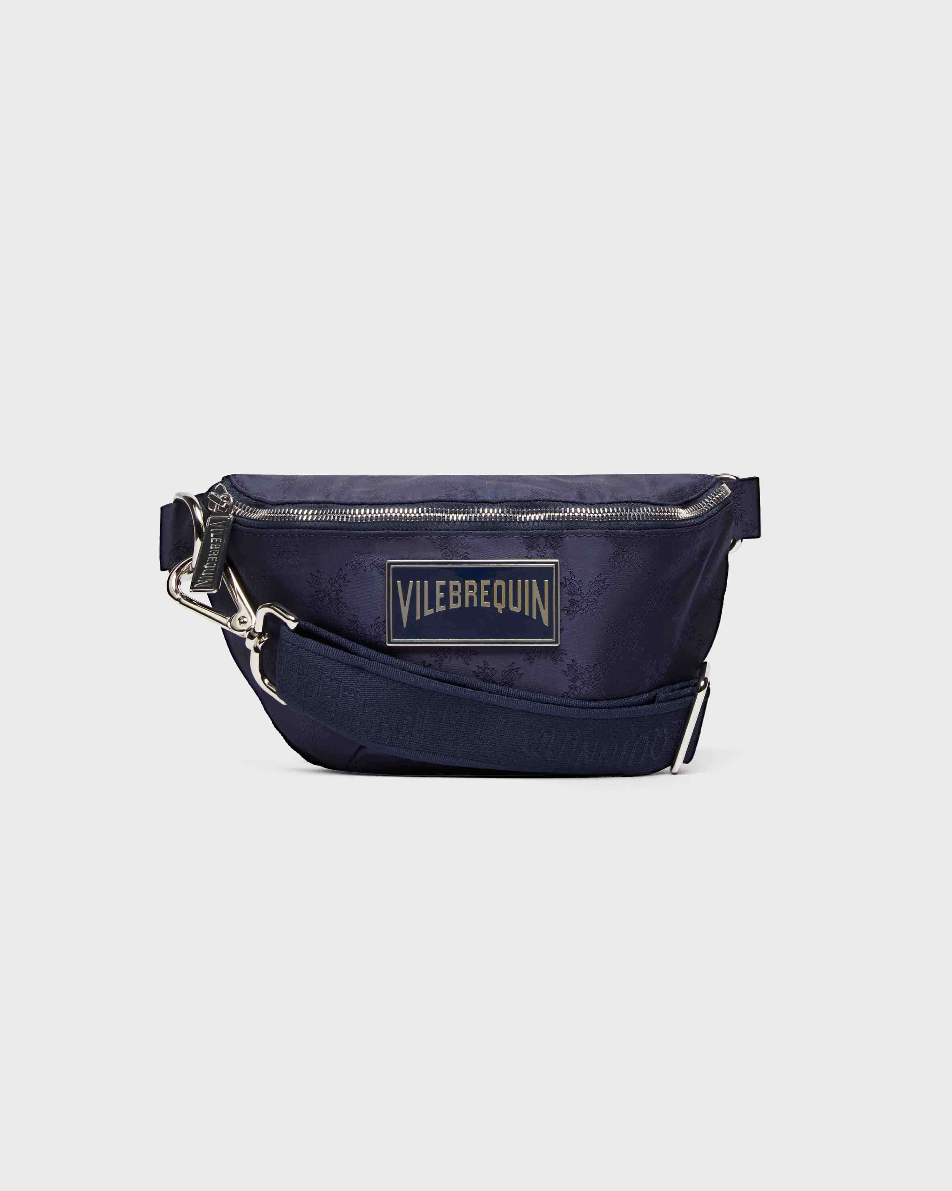 Waist Bag Turtle Monogram AZUL MARINO front view