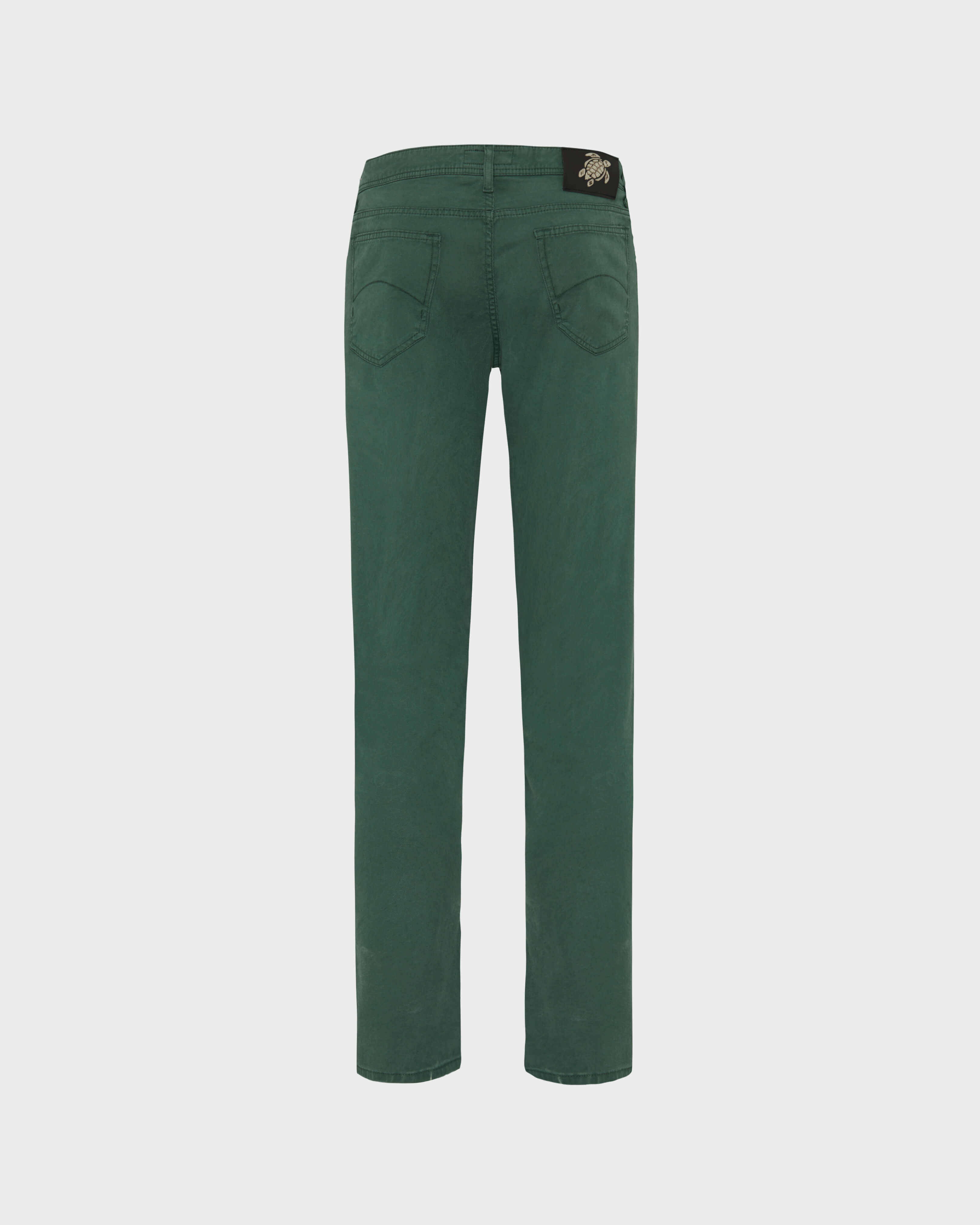 Herrenhose aus Tencel-Gabardine im 5-Taschen-Design PINE back view