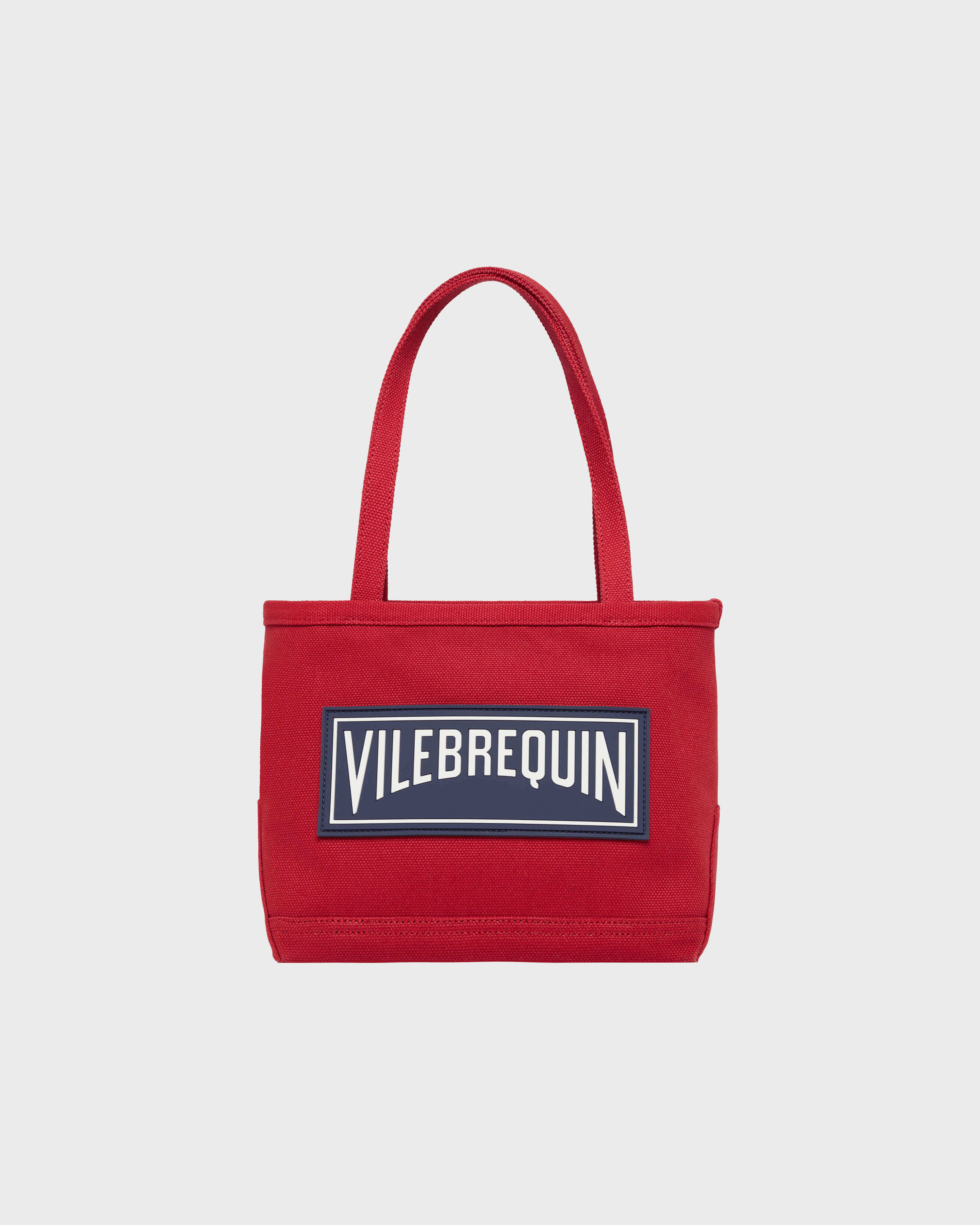 Canvas Marine Beach Bag POPPY RED front view