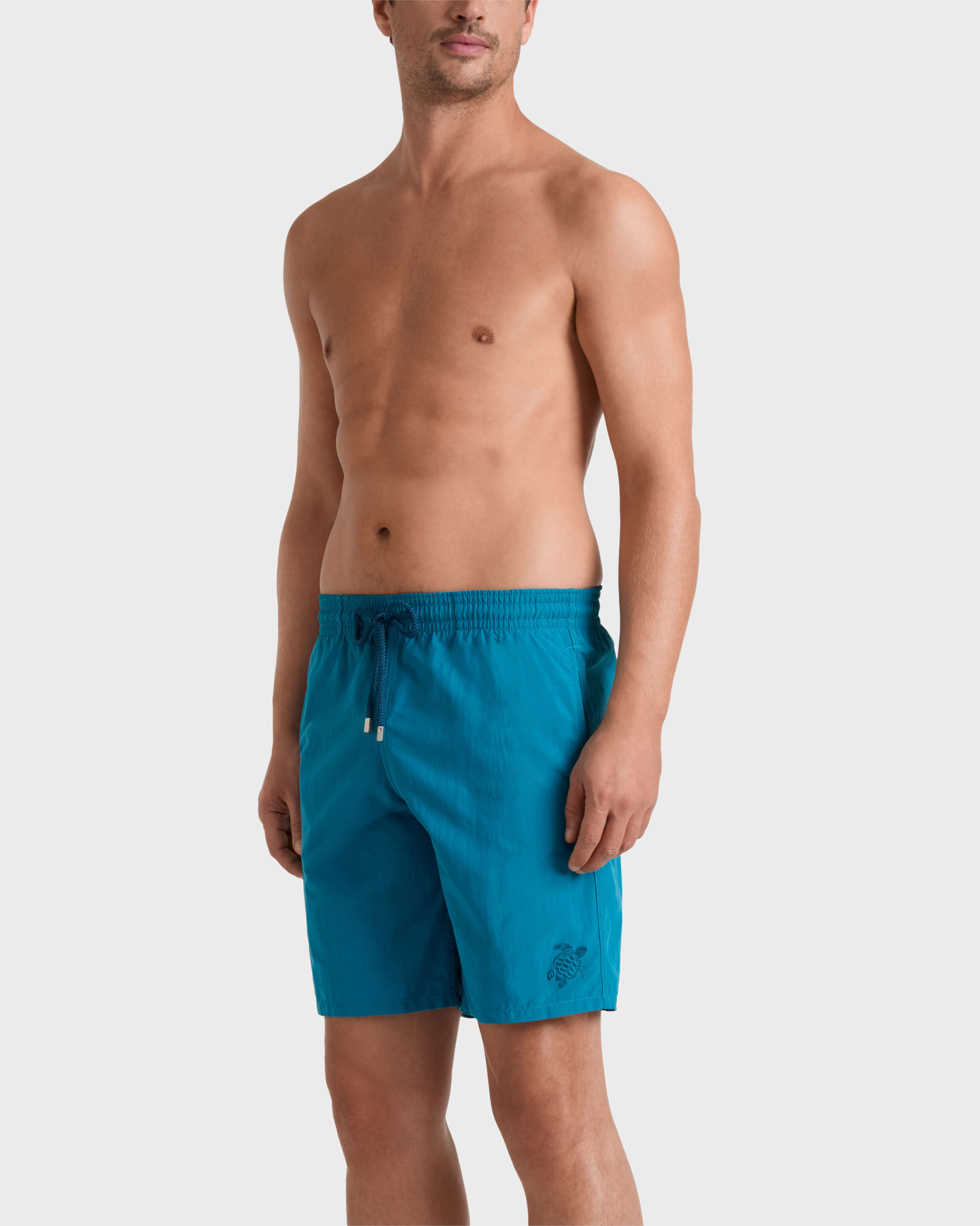 Maillot de bain long homme aquaréactif Micro Ronde des Tortues COIN COIN frontworn view