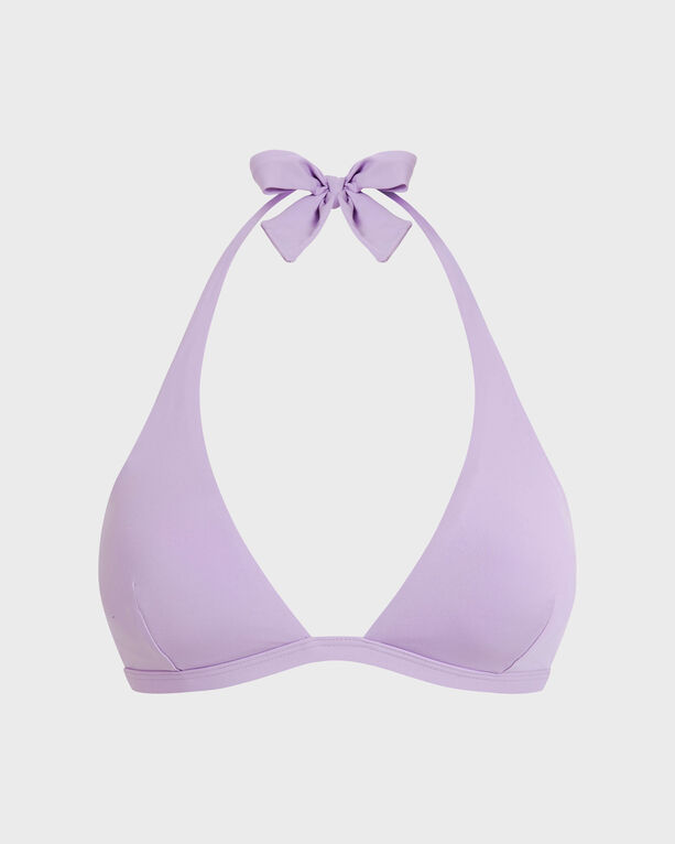 Vilebrequin - Women Halter Bikini Top Solid - Swimwear - Fleche - Purple - Size L