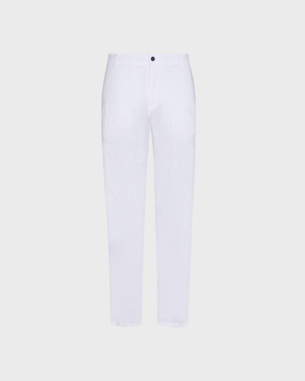 Vilebrequin - Men Straight Linen Pants Solid - Pant - Panache - White - Size XXL