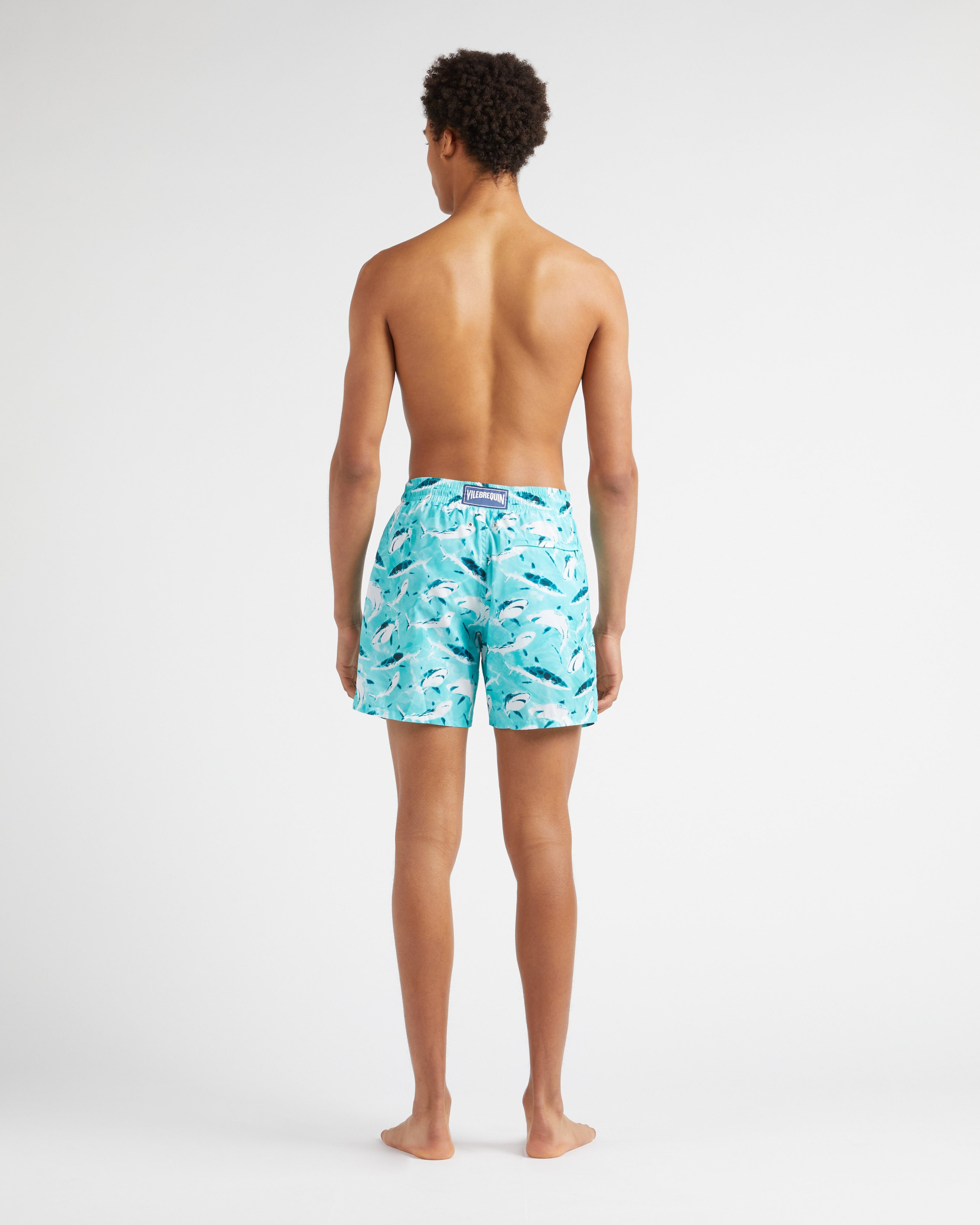 Men Ultra-Light and Packable Swim Trunks Requins LAGOON backworn view