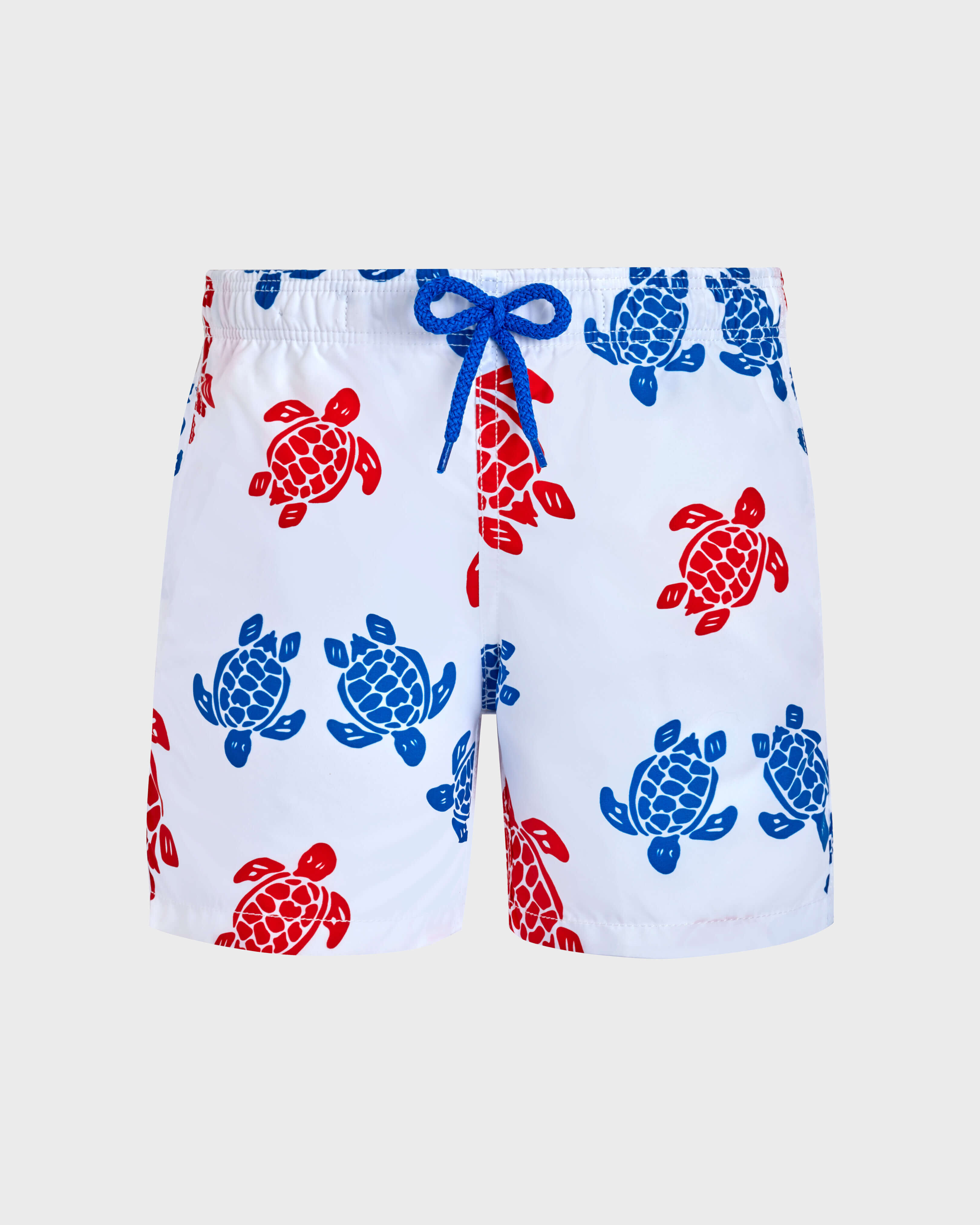 Boys Swim Shorts Tortues Multicolores WHITE front view